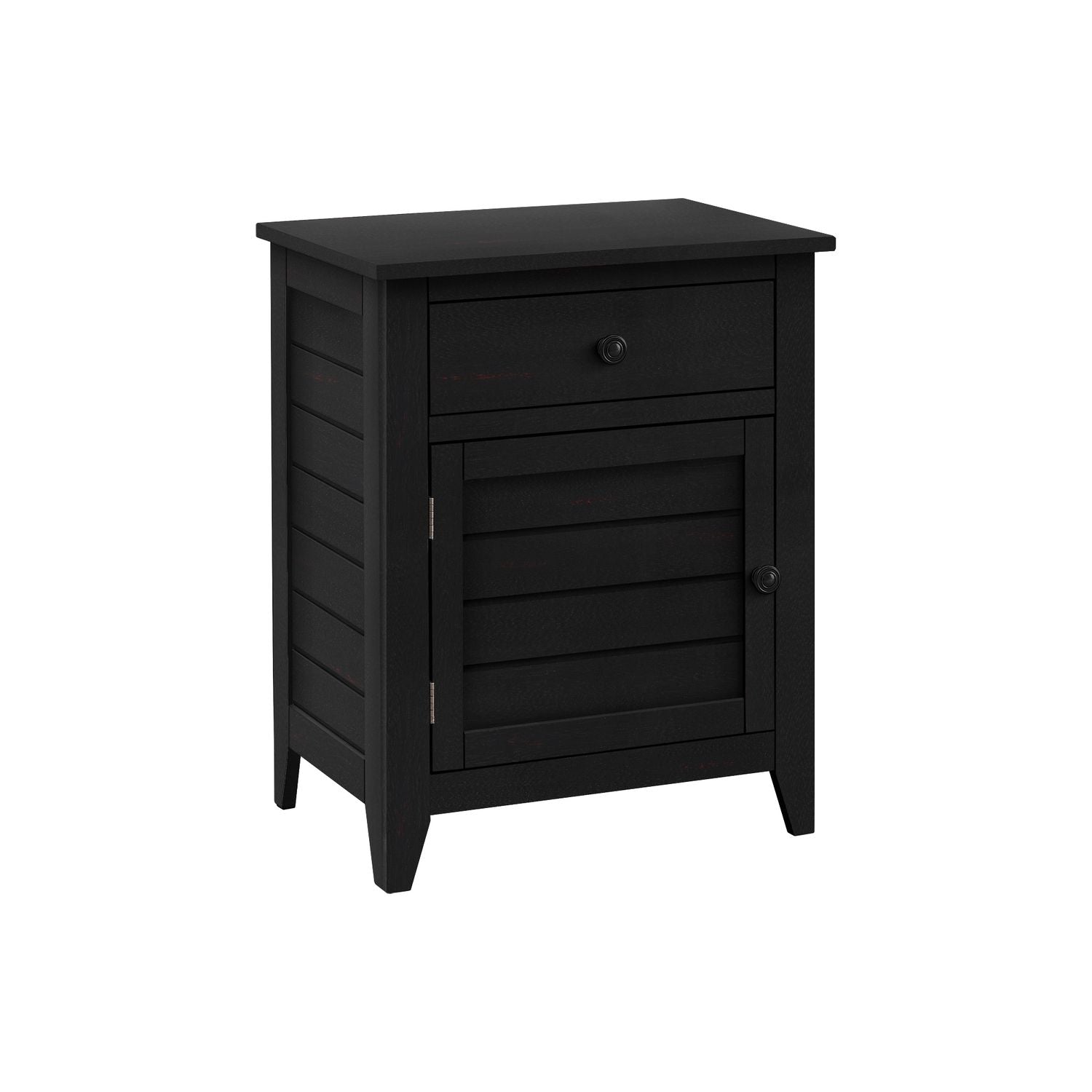 Accent Nightstand, Storage Drawer, Transitional