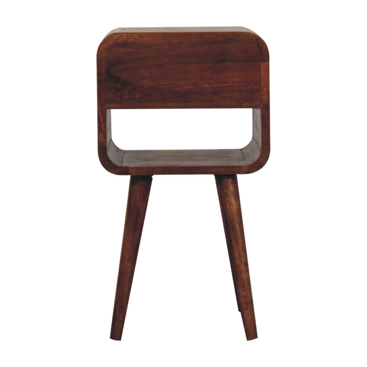 Mini California Curved Nightstand Wth Lower Slot - Best Buy Furniture