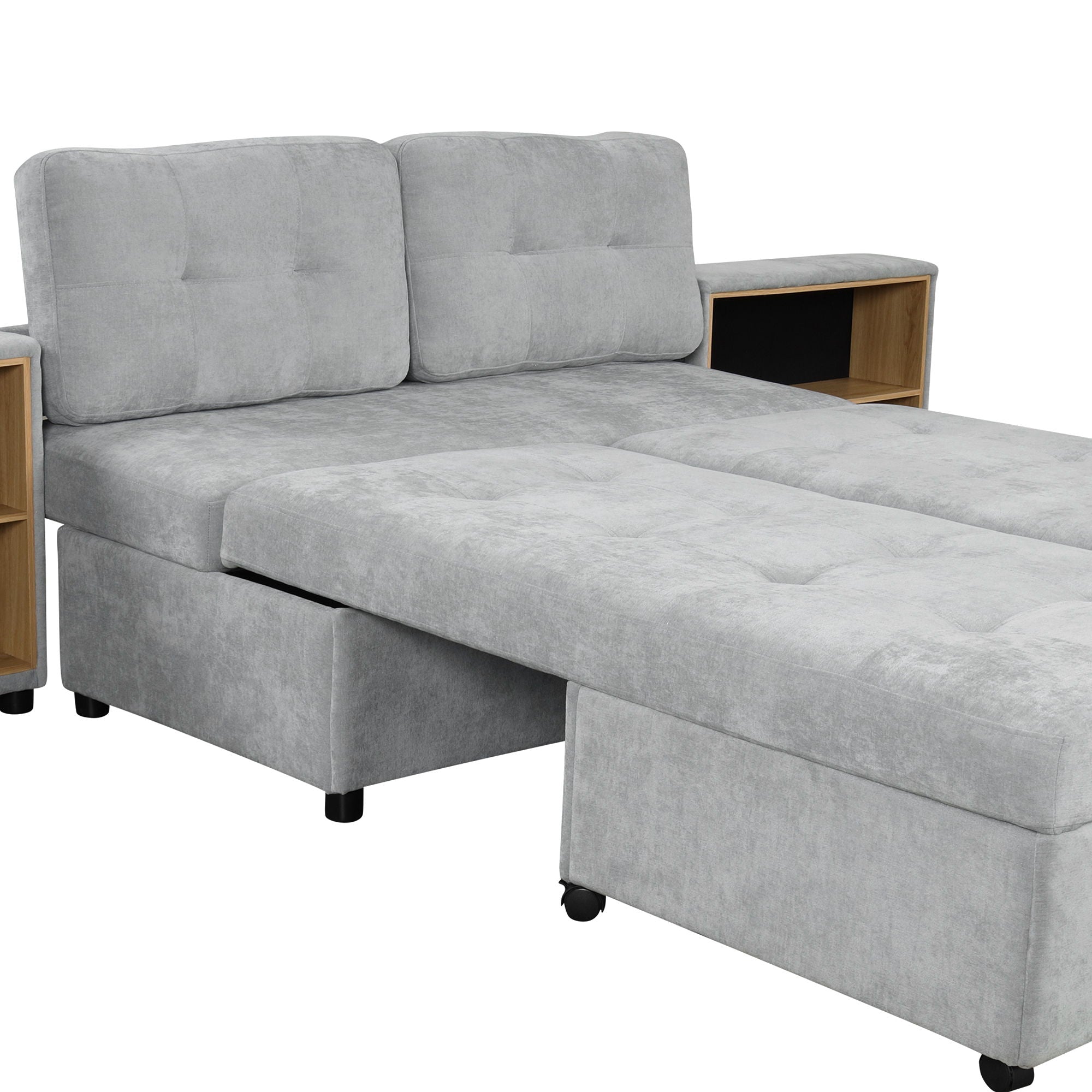 Versatile Modular Free-Combined Sofa With 2 Storage Racks
