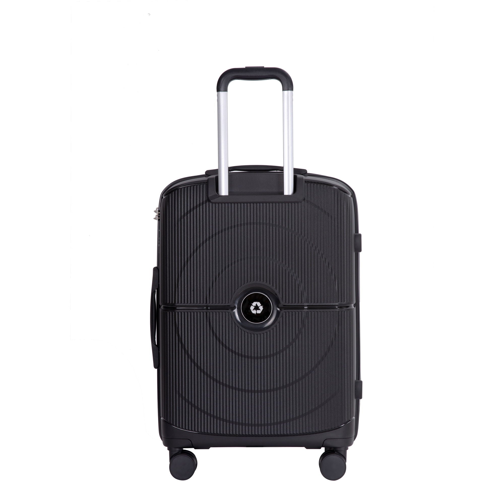 3 Piece Set Expandable Hardshell Suitcase Double Spinner Wheels