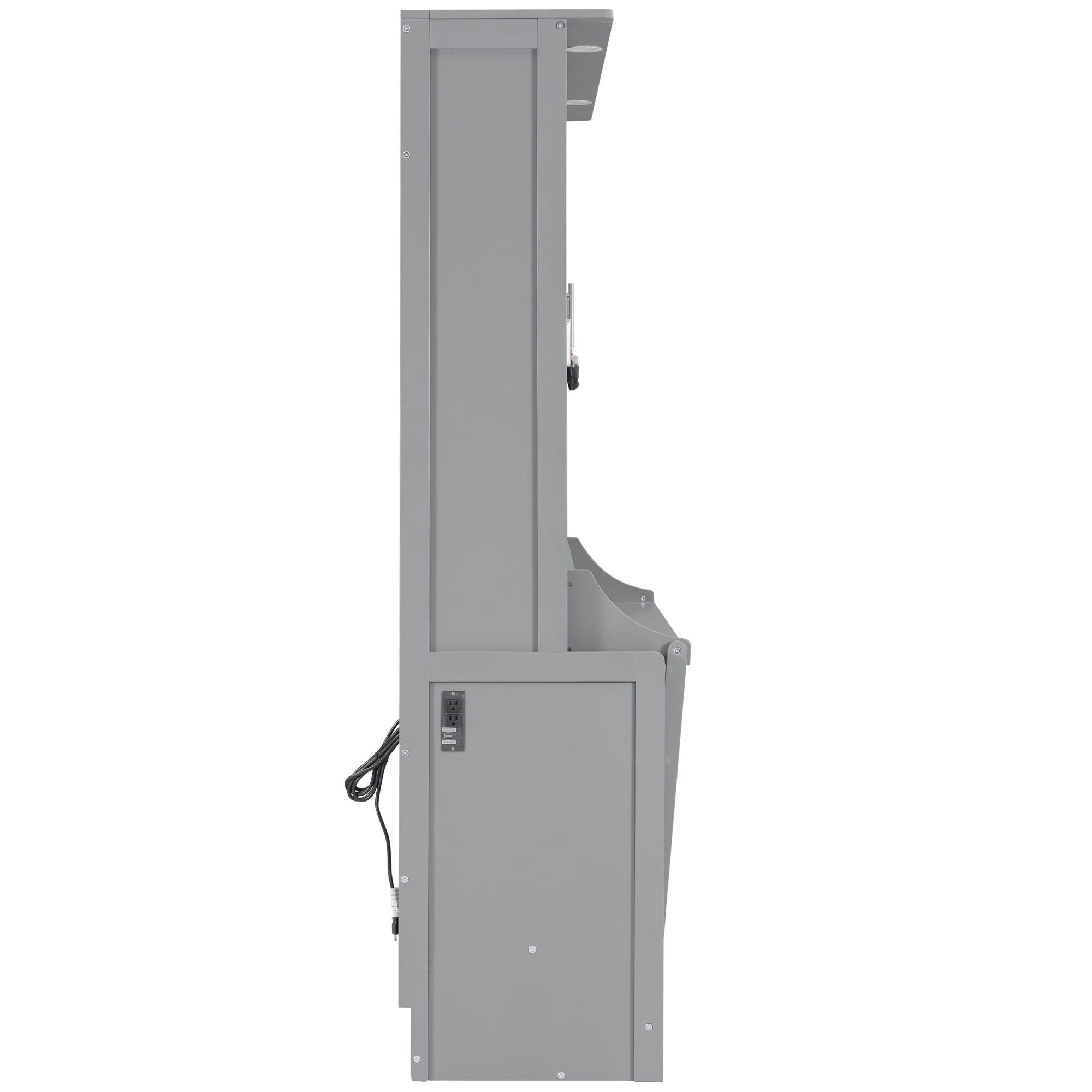 Murphy Bed With Desk, LED Lights & USB Charging Station