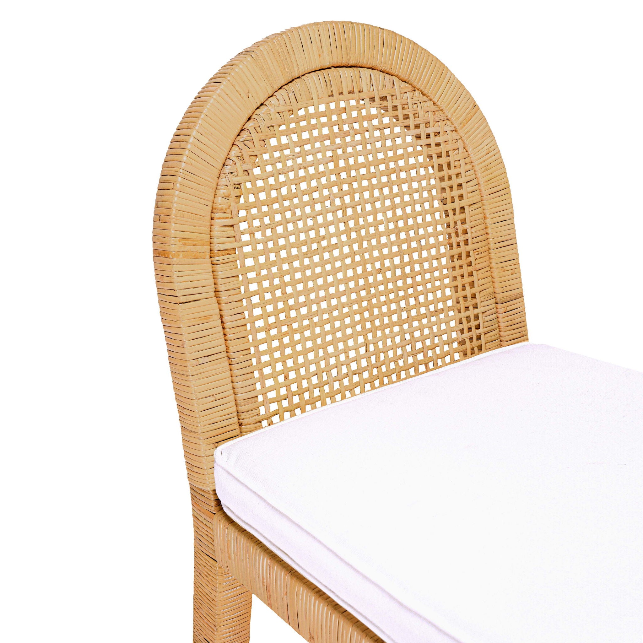 Amara - Rattan Arched Back Dining Chair - Natural