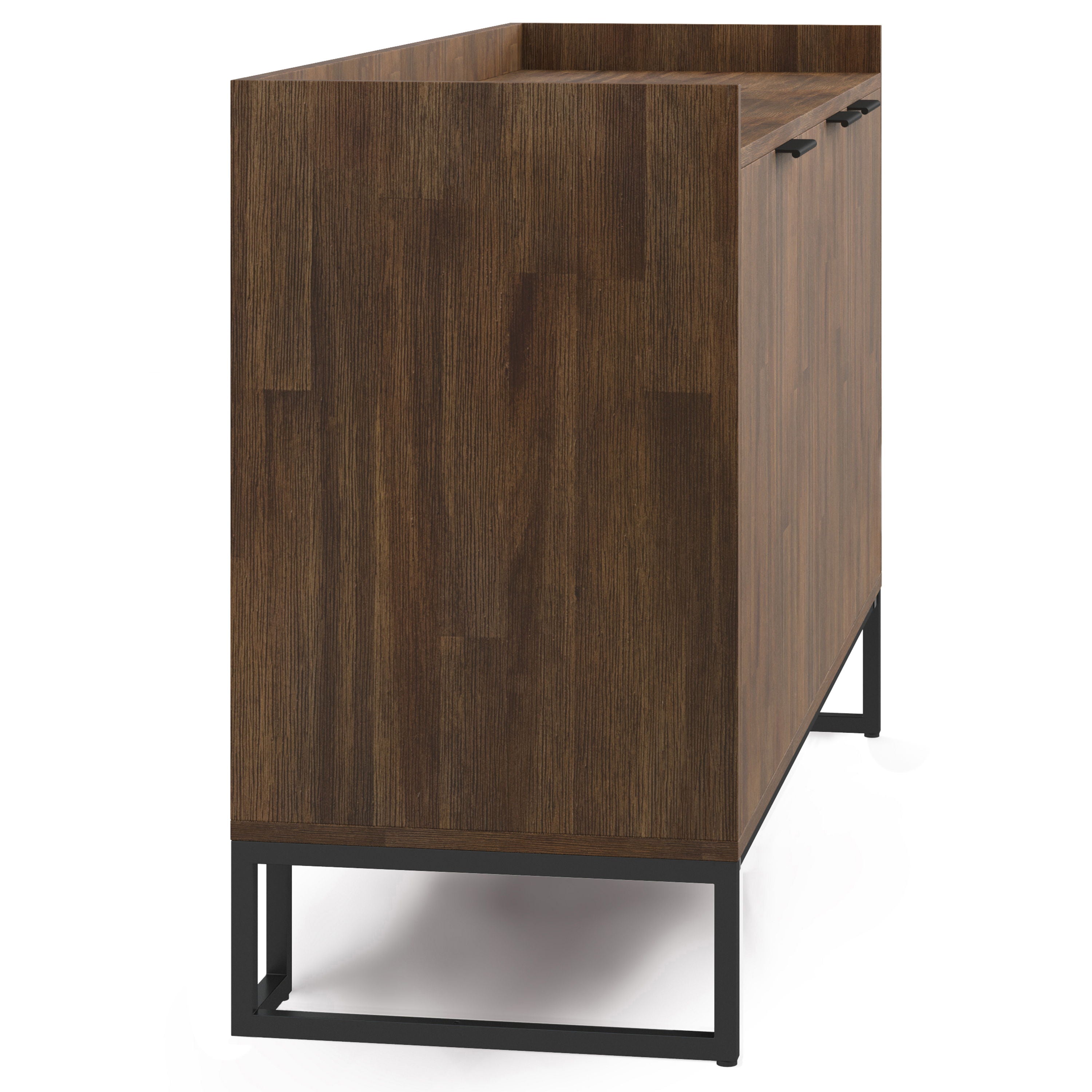 Milverton - Sideboard Buffet - Rustic Natural Aged Brown - Best Buy Furniture