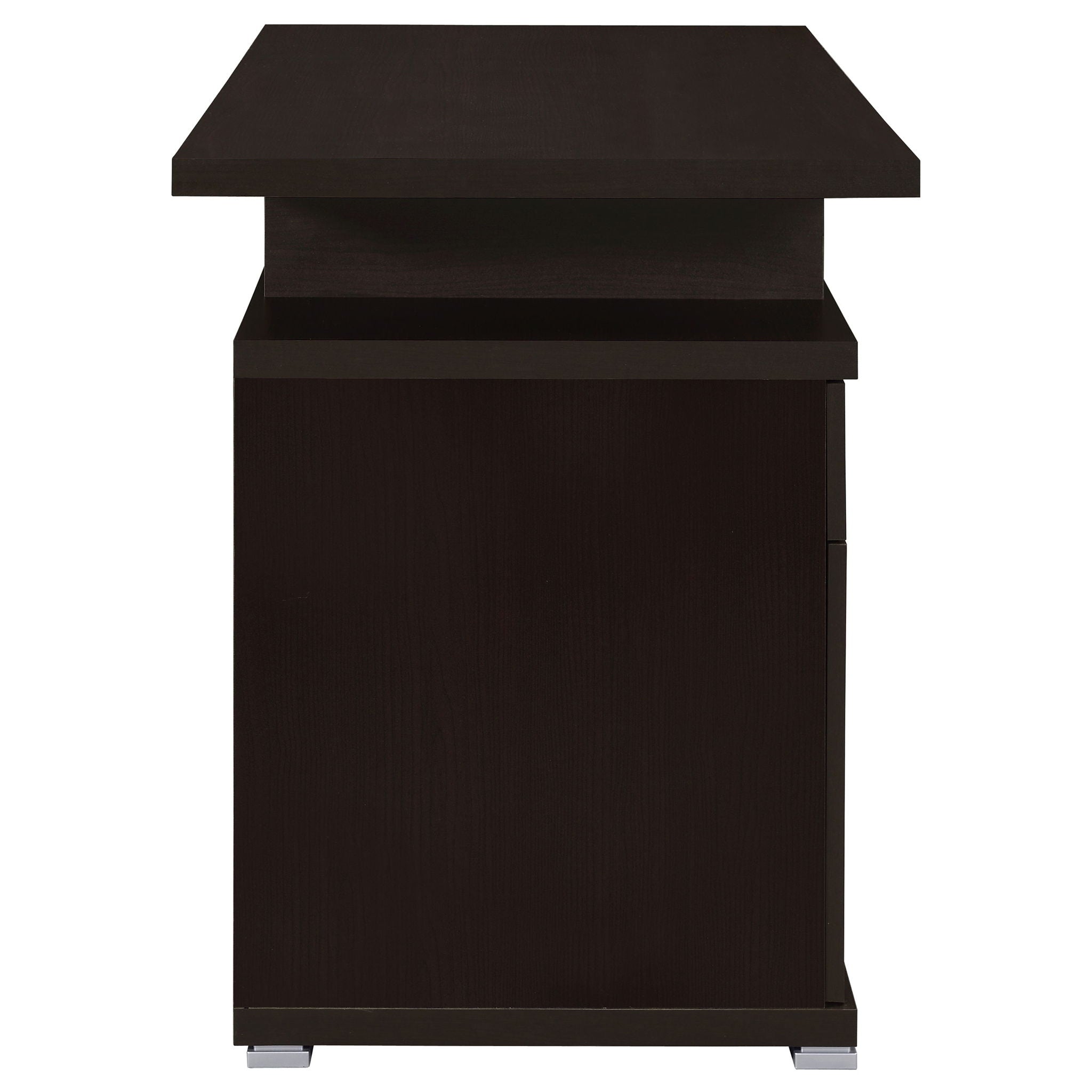 Contemporary Sleek Office Desk With 2 Drawers