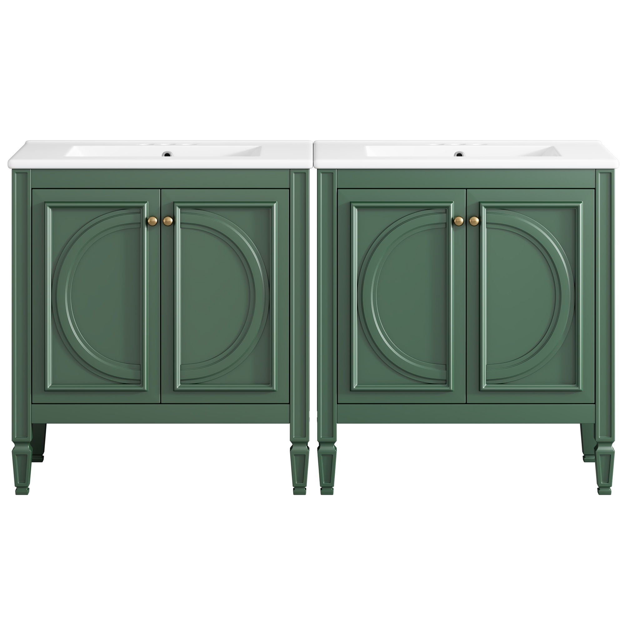 Bathroom Vanity With Sink With 2 Doors And Adjustable Shelf