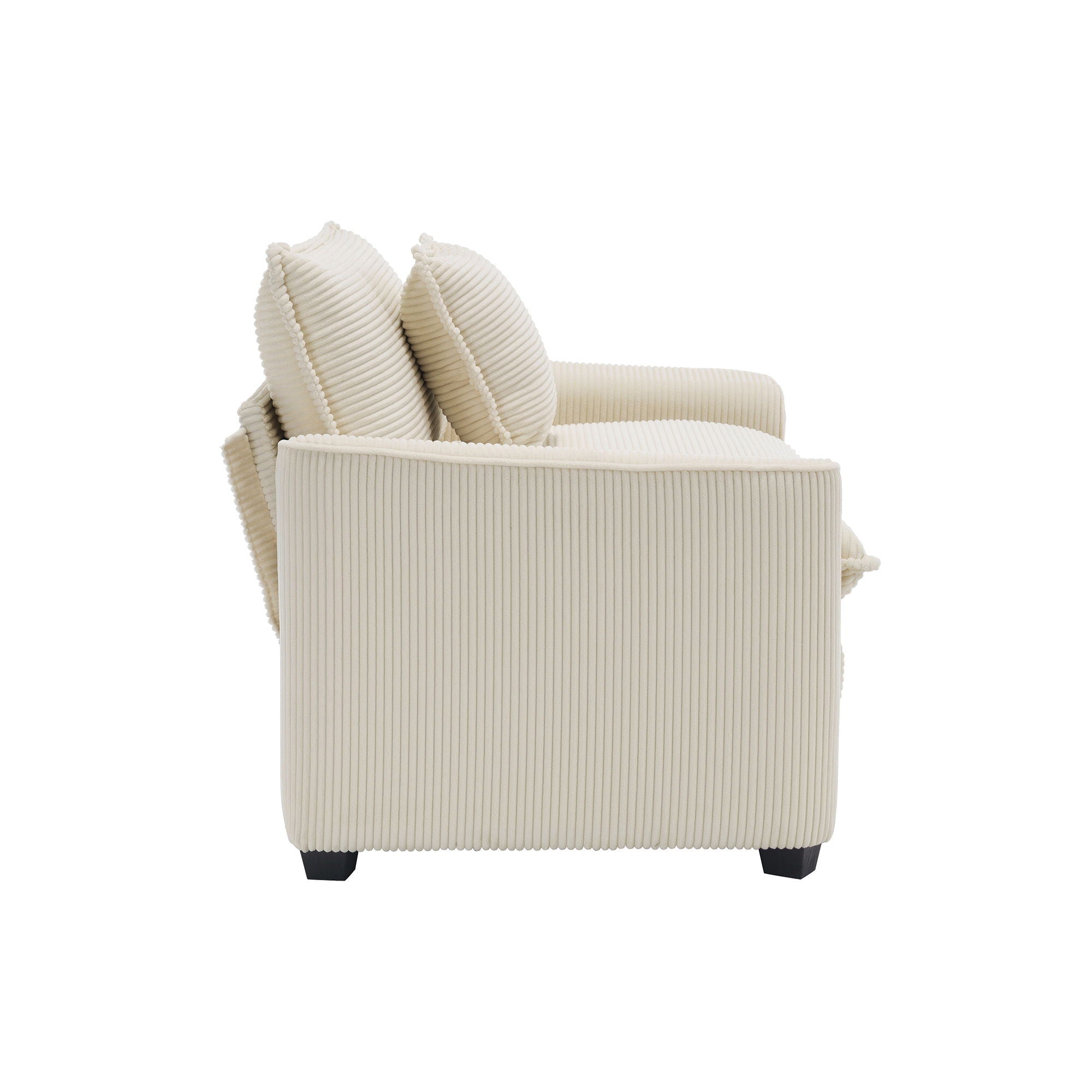 Elegant Corduroy Oversized Sectional Sofa Set With Deep Seats And Flexible Layout
