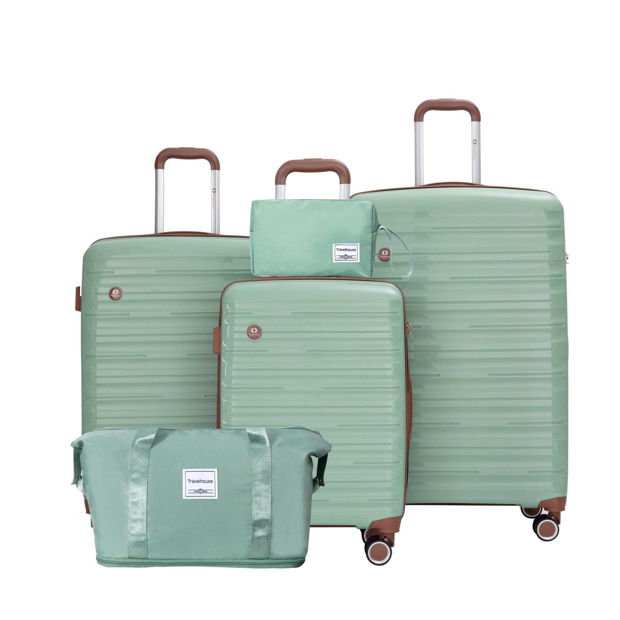 5 Piece Set Hardshell Carry On Luggage Set With Tsa Lock