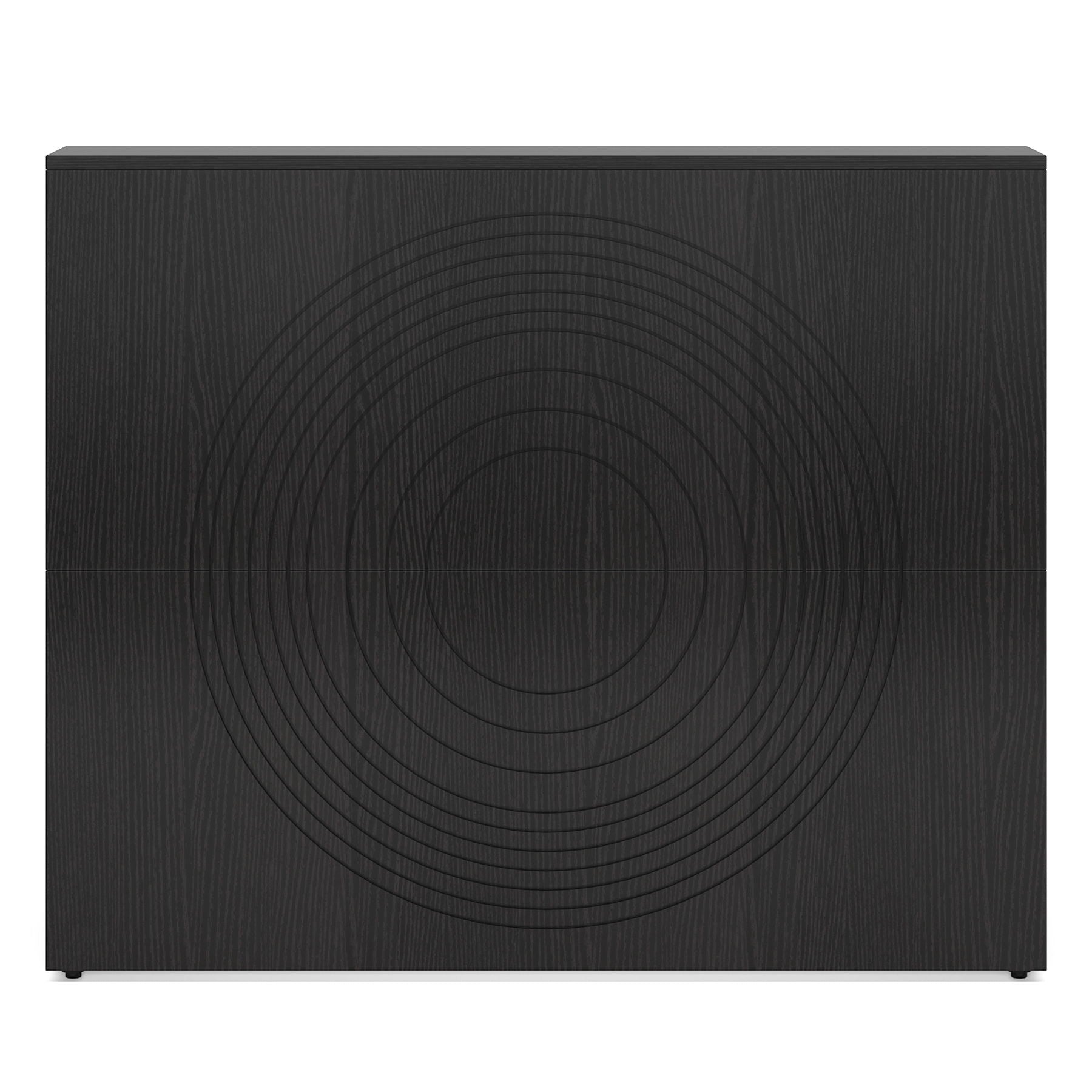 Modern Reception Desk, Front Desk Table With Cable Grommet & Privacy Panels