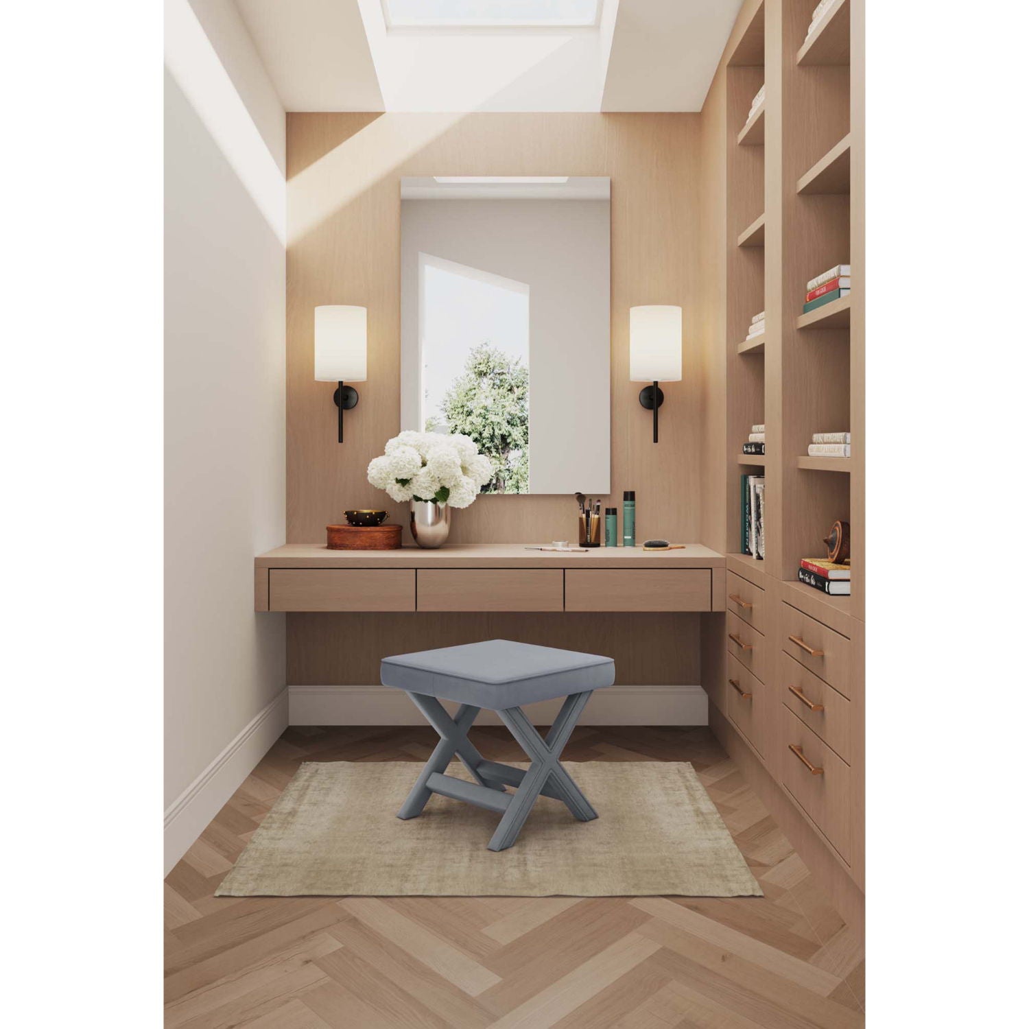 Abigail - Accent Bench With Piped Cushion