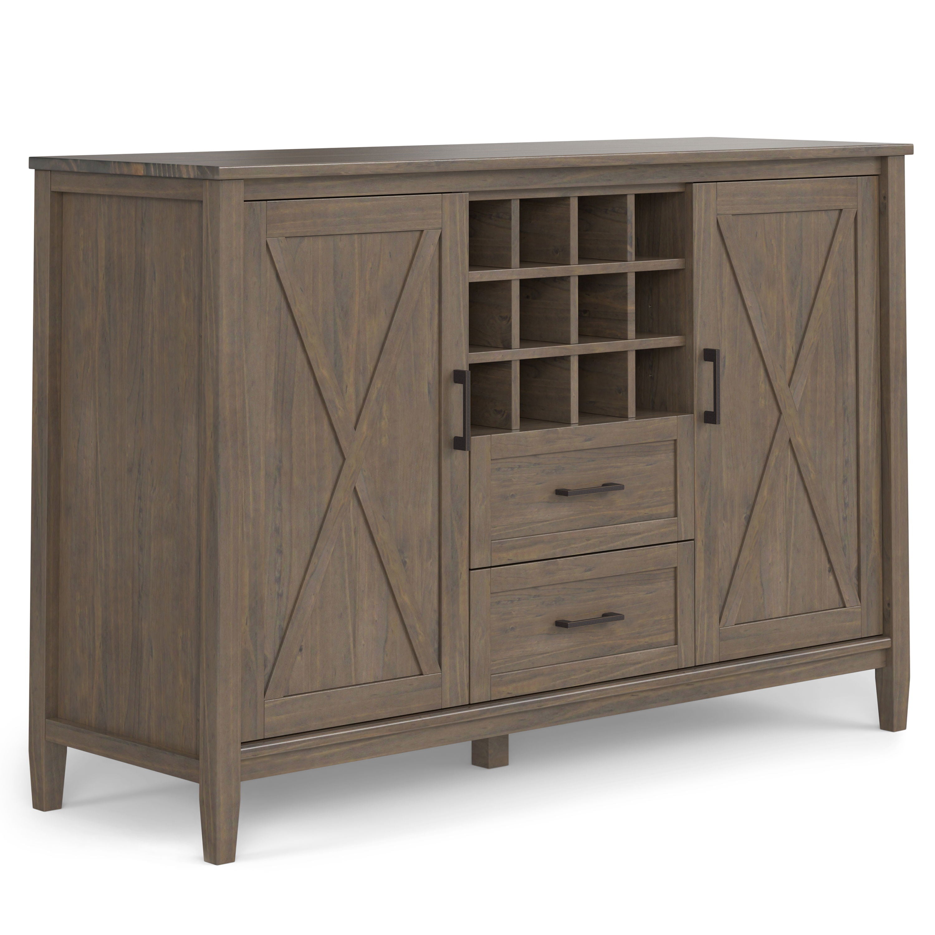 Ela - Sideboard With Wine Storage - Smoky Brown - Best Buy Furniture