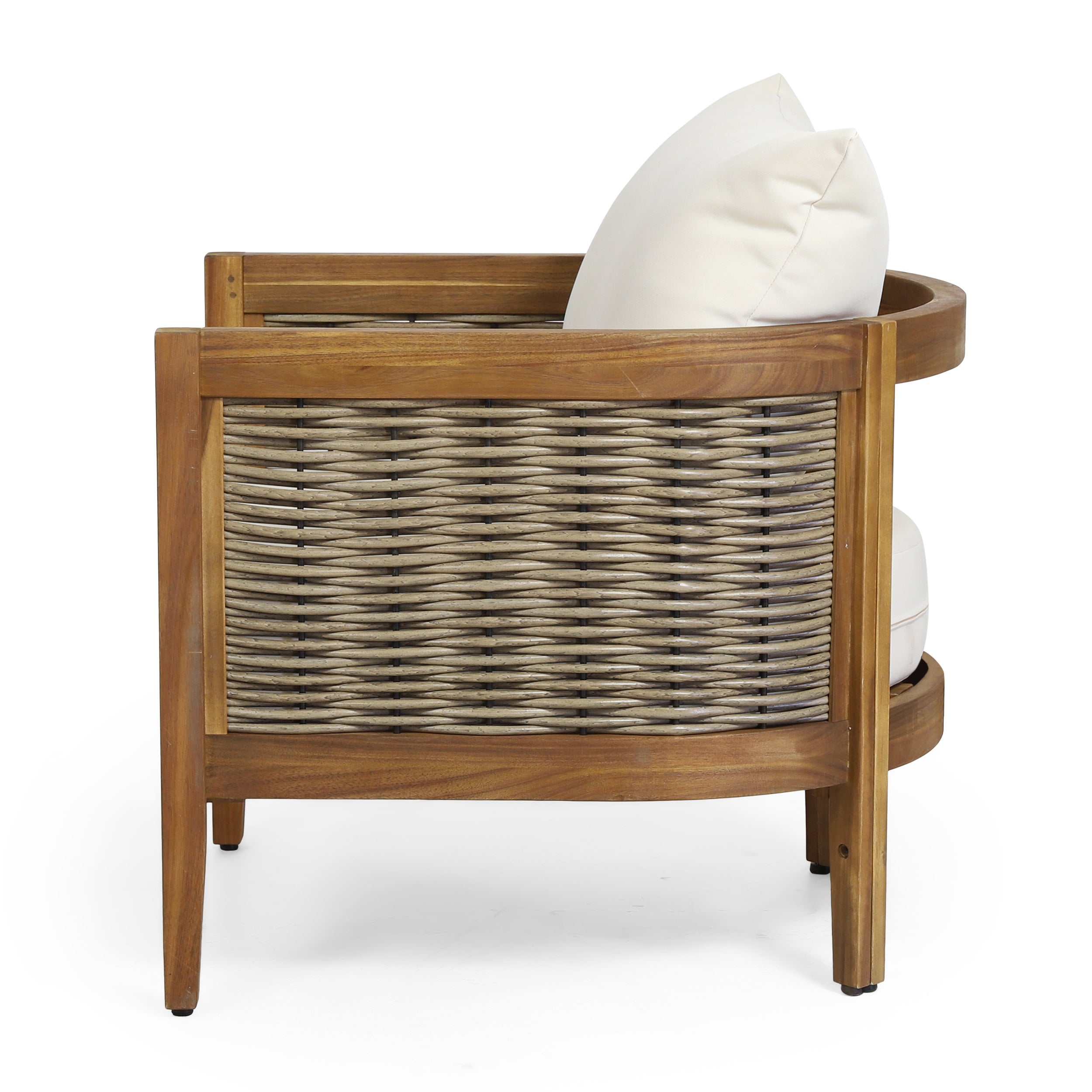 Handcrafted Acacia Club Chairs- Set of 2