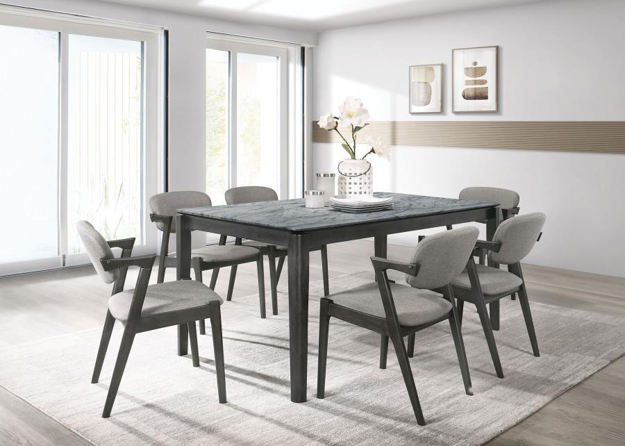 Stevie - Padded Wood Dining Arm Chair (Set of 2) - Black