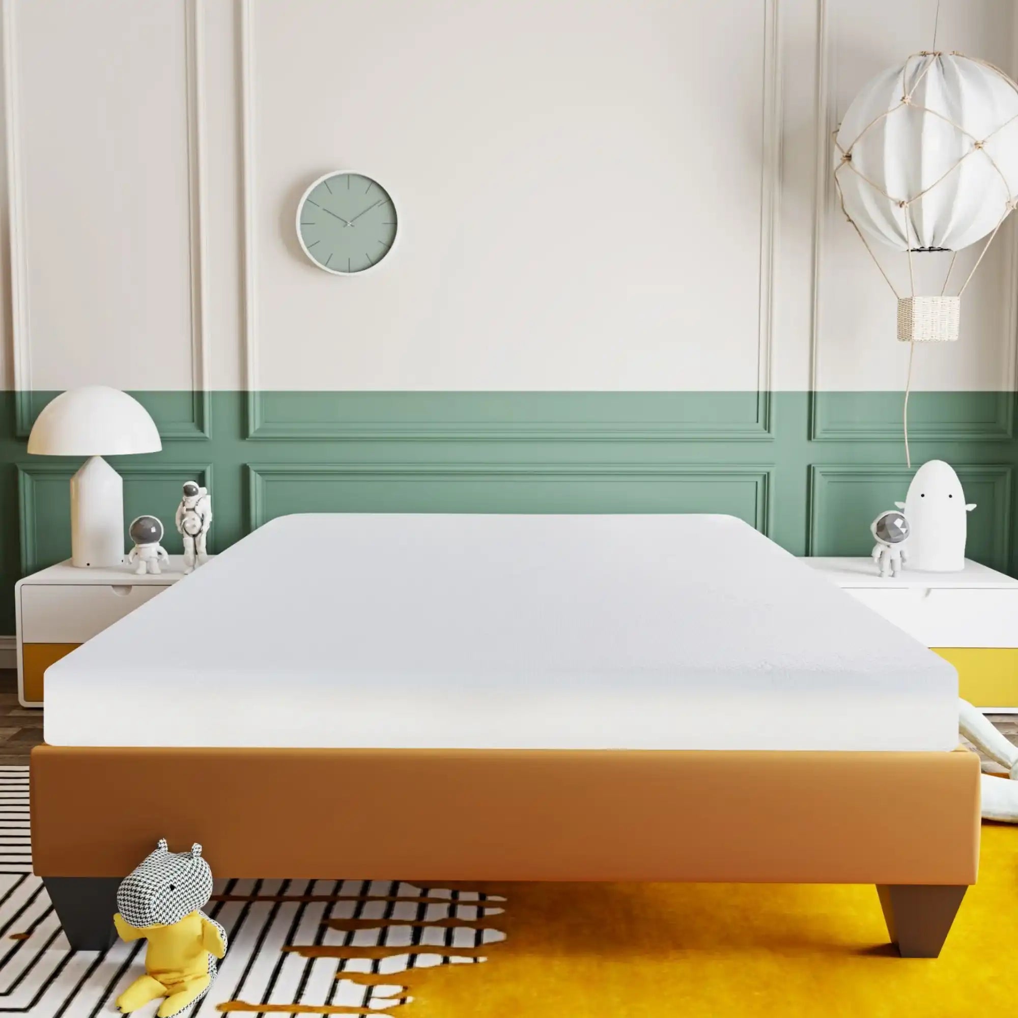 6" Firm Full Size Gel Memory Foam Mattress With Cooling Technology - White
