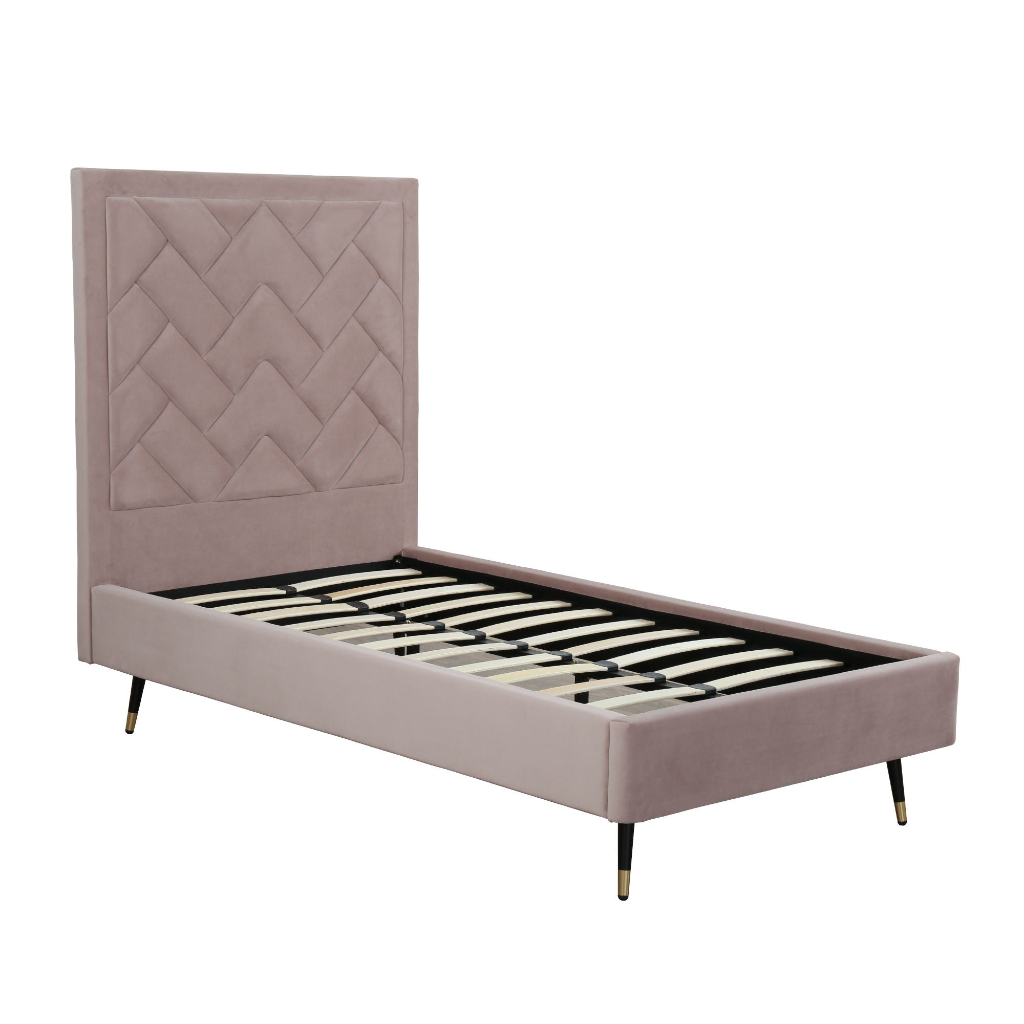 Crosby - Bed With Upholstered Headboard And Slats