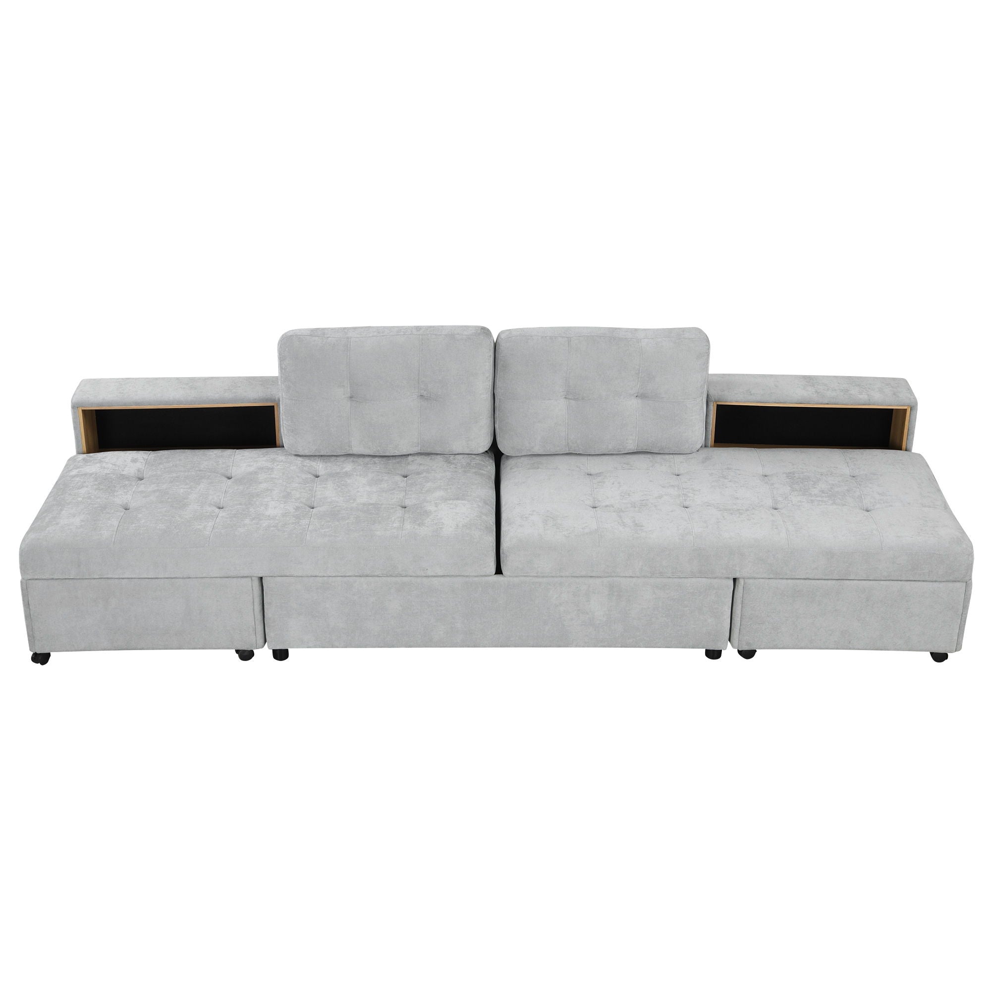 Versatile Modular Free-Combined Sofa With 2 Storage Racks