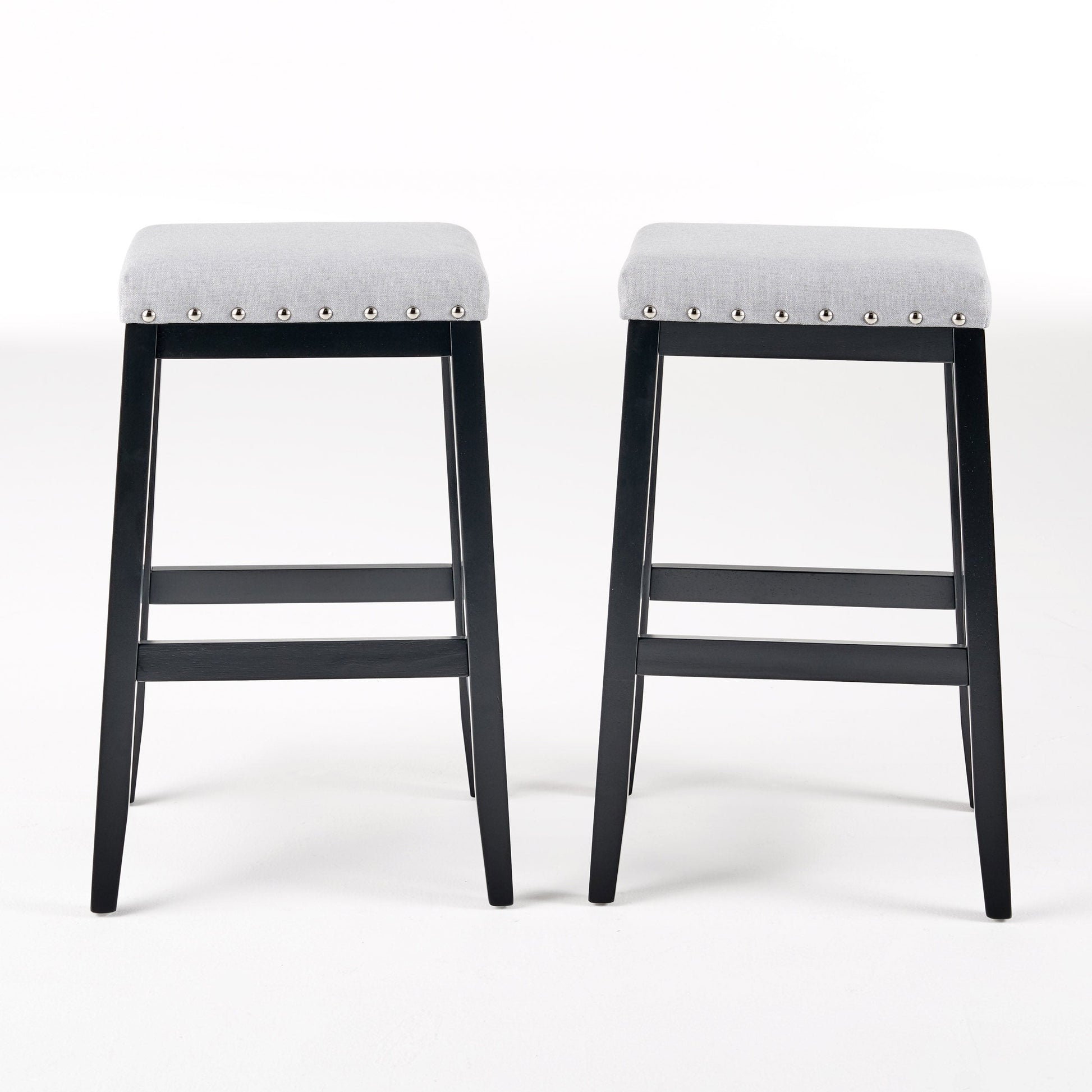 Greely-Saddle-Barstool-Set-with-Fabric-Upholstery-in-Light-Grey-and-Wood-Construction-Bar-Stools