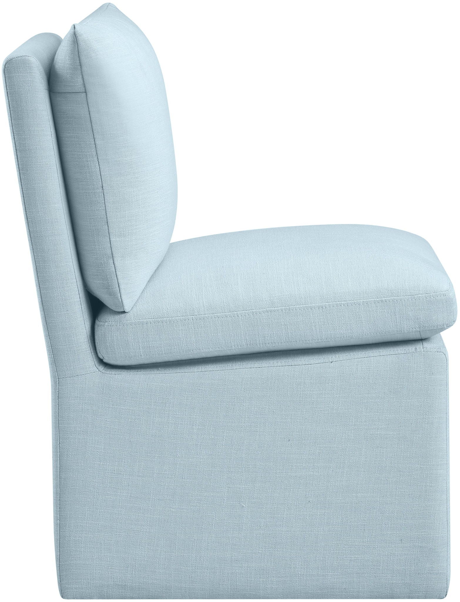 Nelori - Linen Textured Performance Fabric Upholstered Dining Chair (Set of 2)