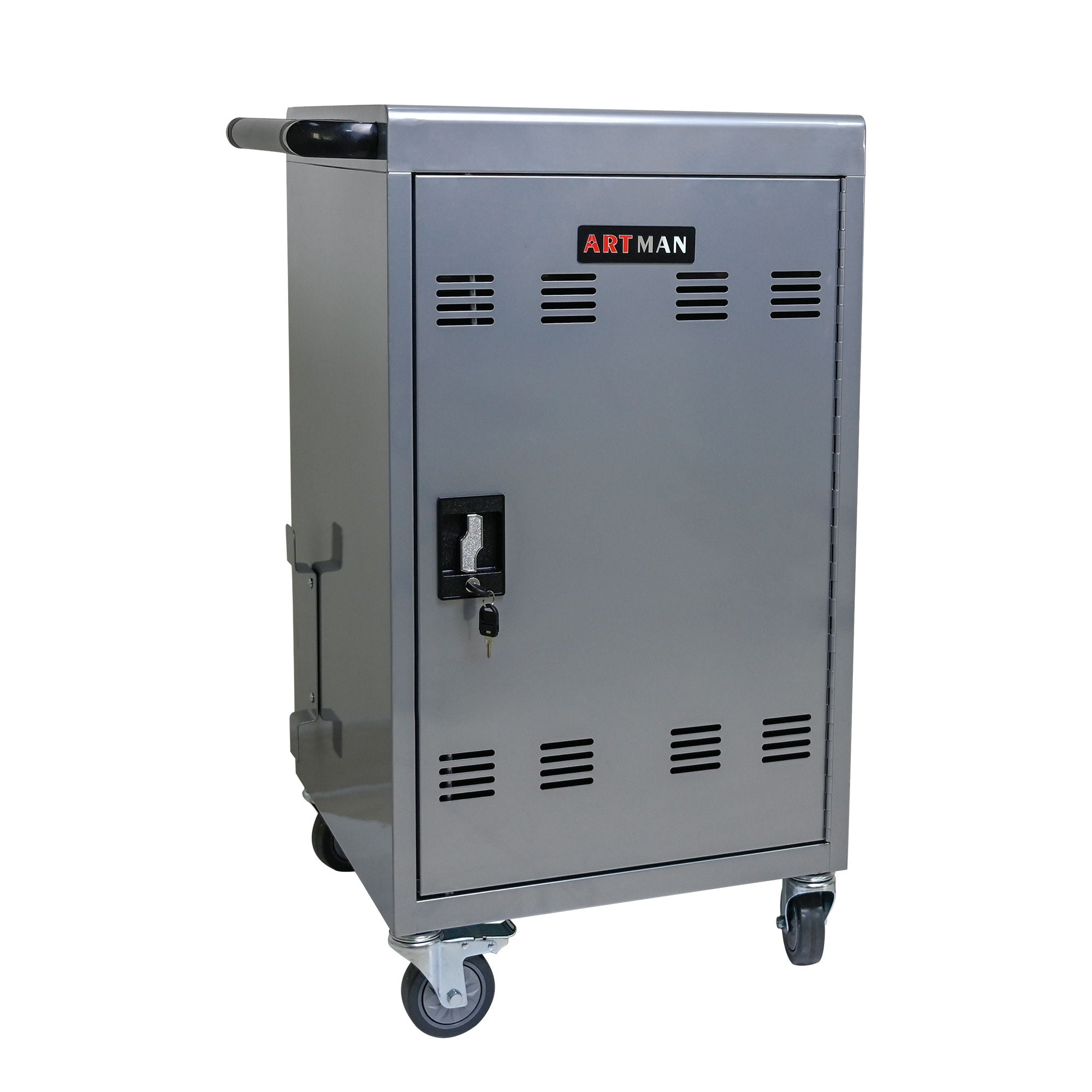 Mobile Charging Cart Station For Chromebook, Tablet And Laptop Computer With Power Strip Included
