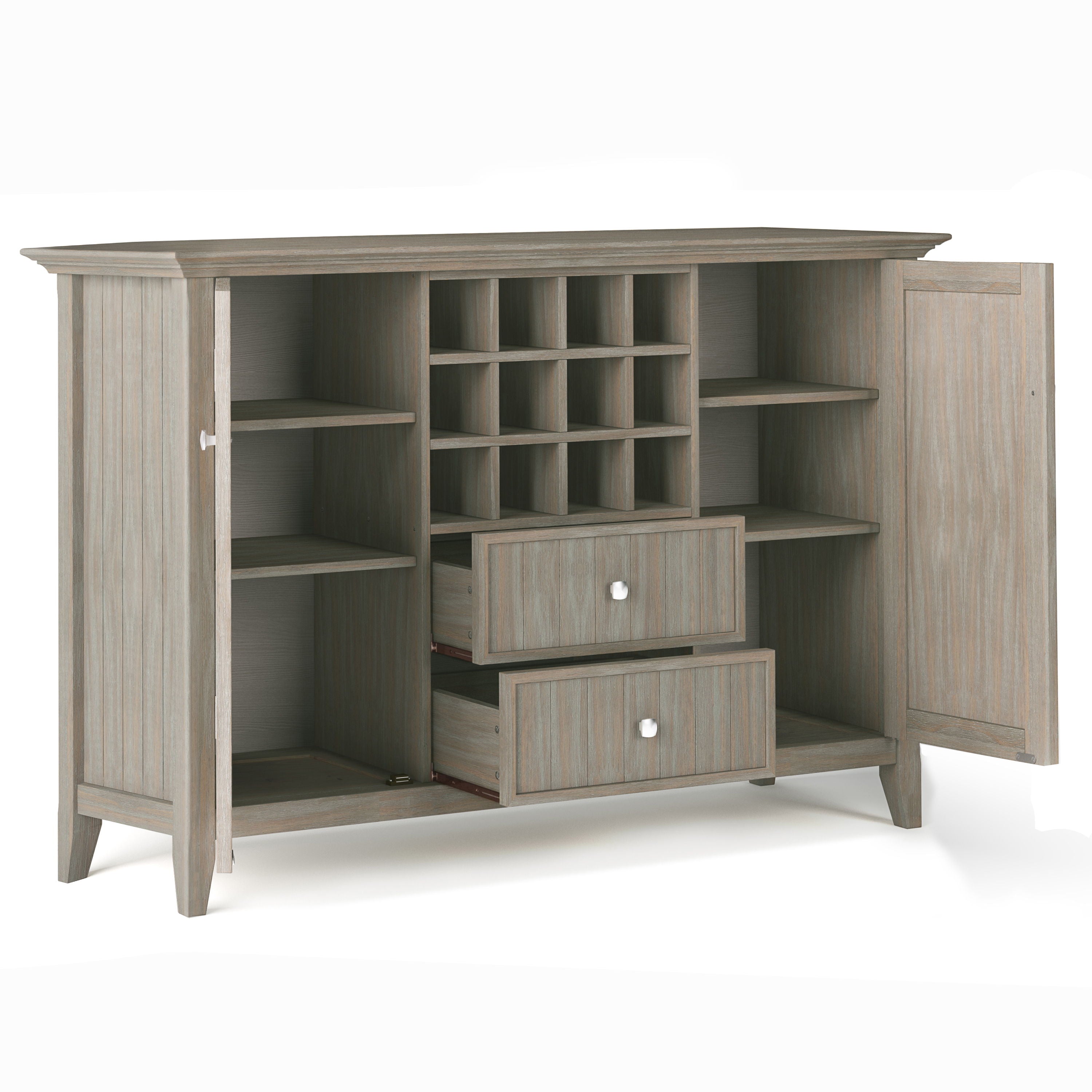 Bedford - Sideboard Buffet And Wine Rack - Best Buy Furniture