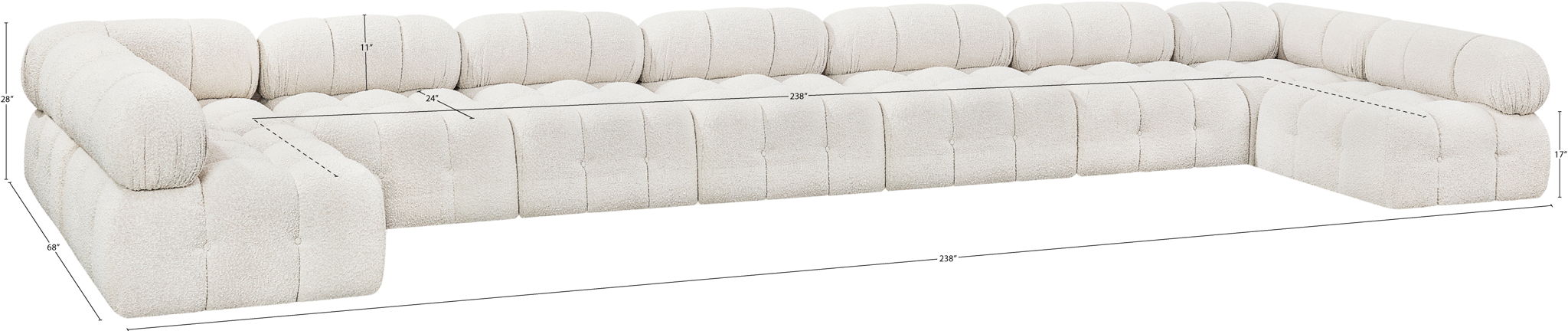 Ames - 9 Piece Modular Sectional - Best Buy Furniture