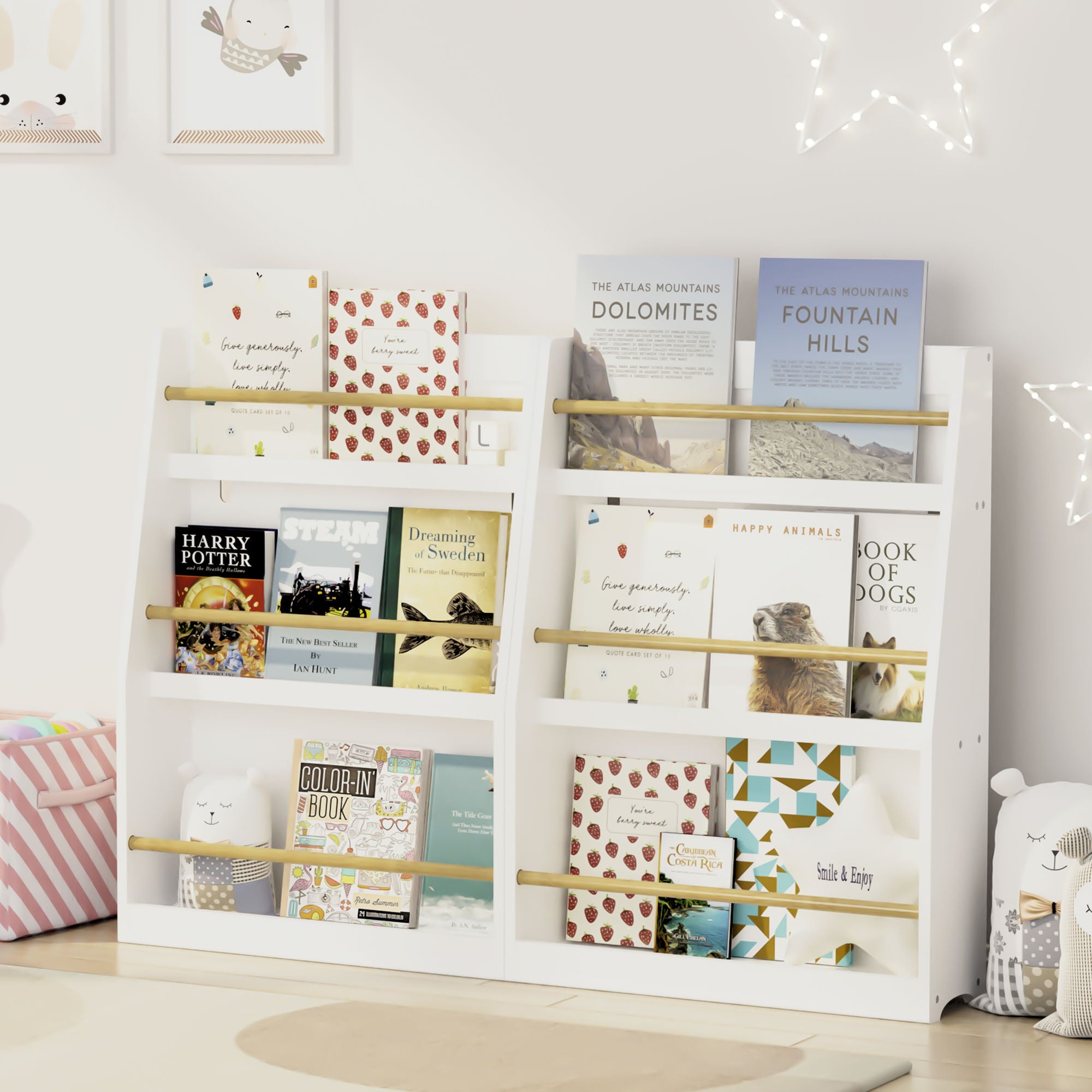 3 Tier Book Shelf, Compact Storage For Bedrooms