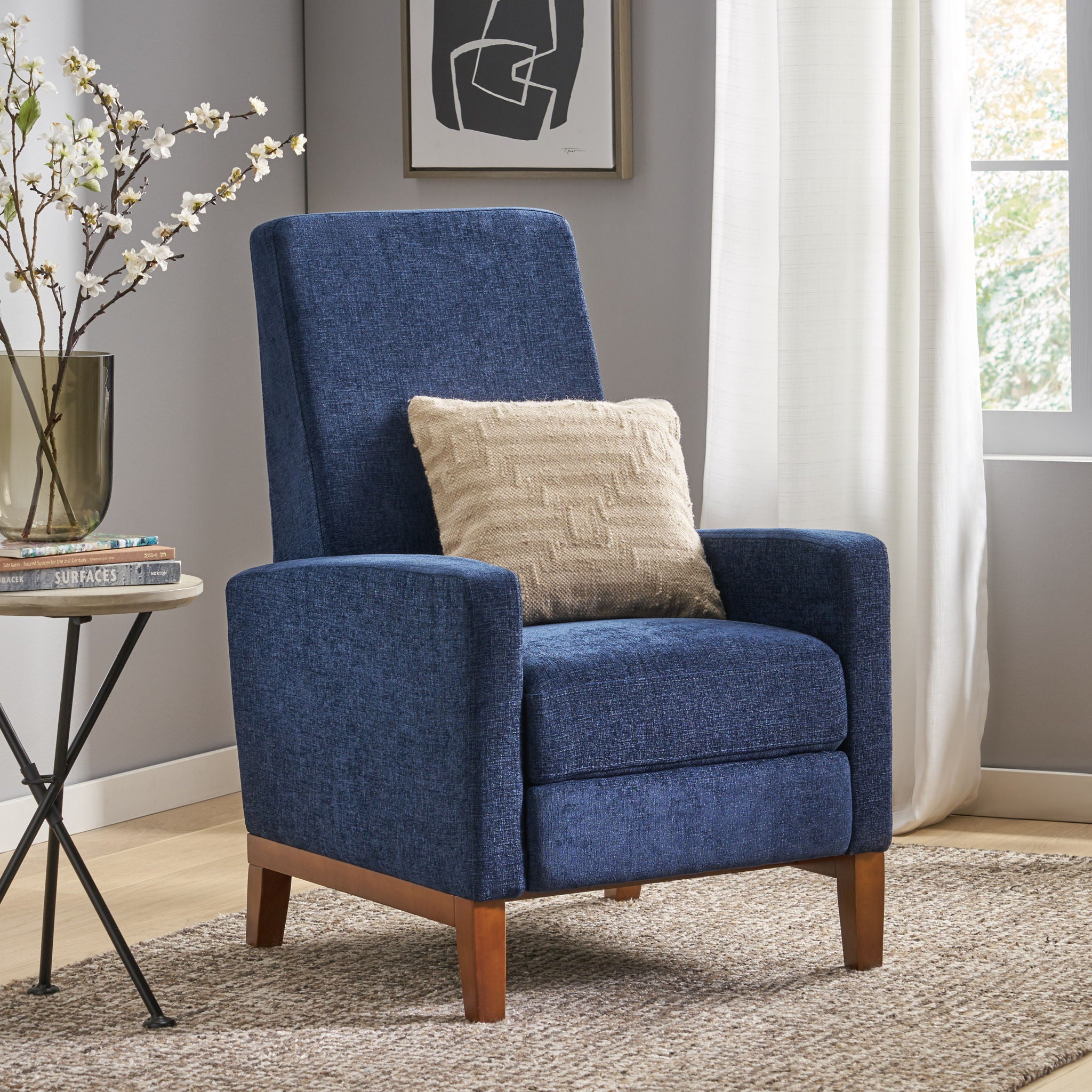Contemporary Wide Manual Club Recliner