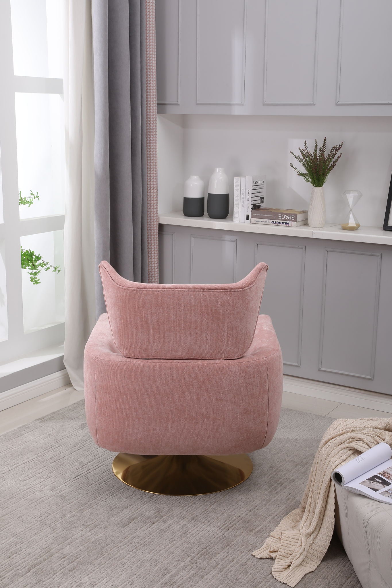 Classic Mid-Century 360 Degree Swivel Accent Chair
