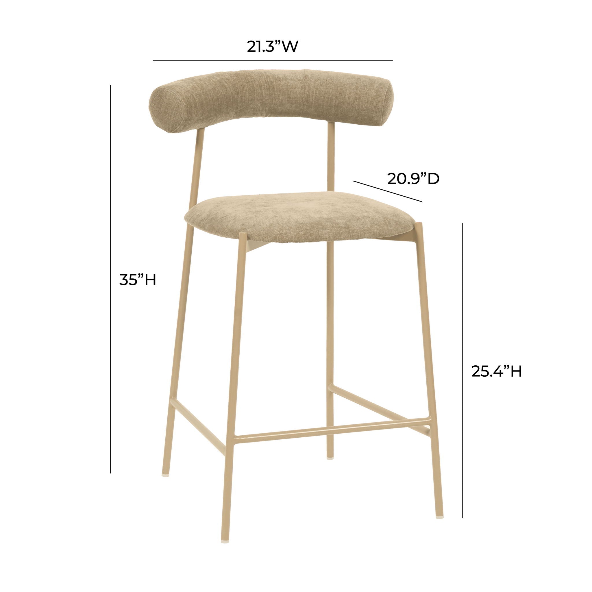 Liliana - Velvet Bar Stool