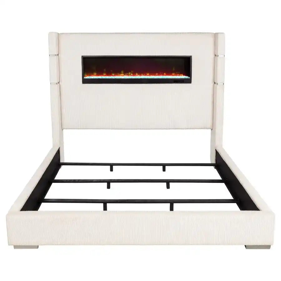 Tisdall - Upholstered Fireplace Bed