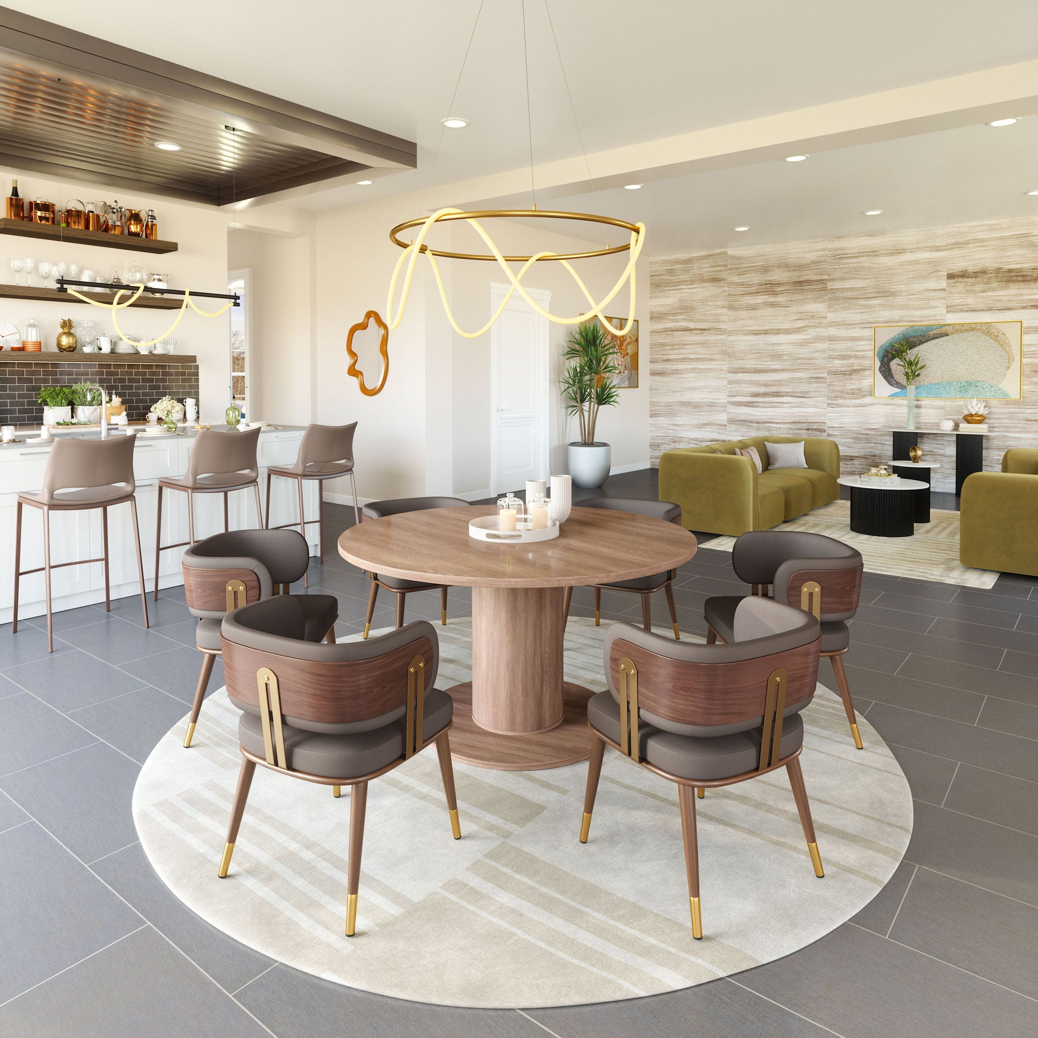 Vault - 2 in 1 Table - Brown