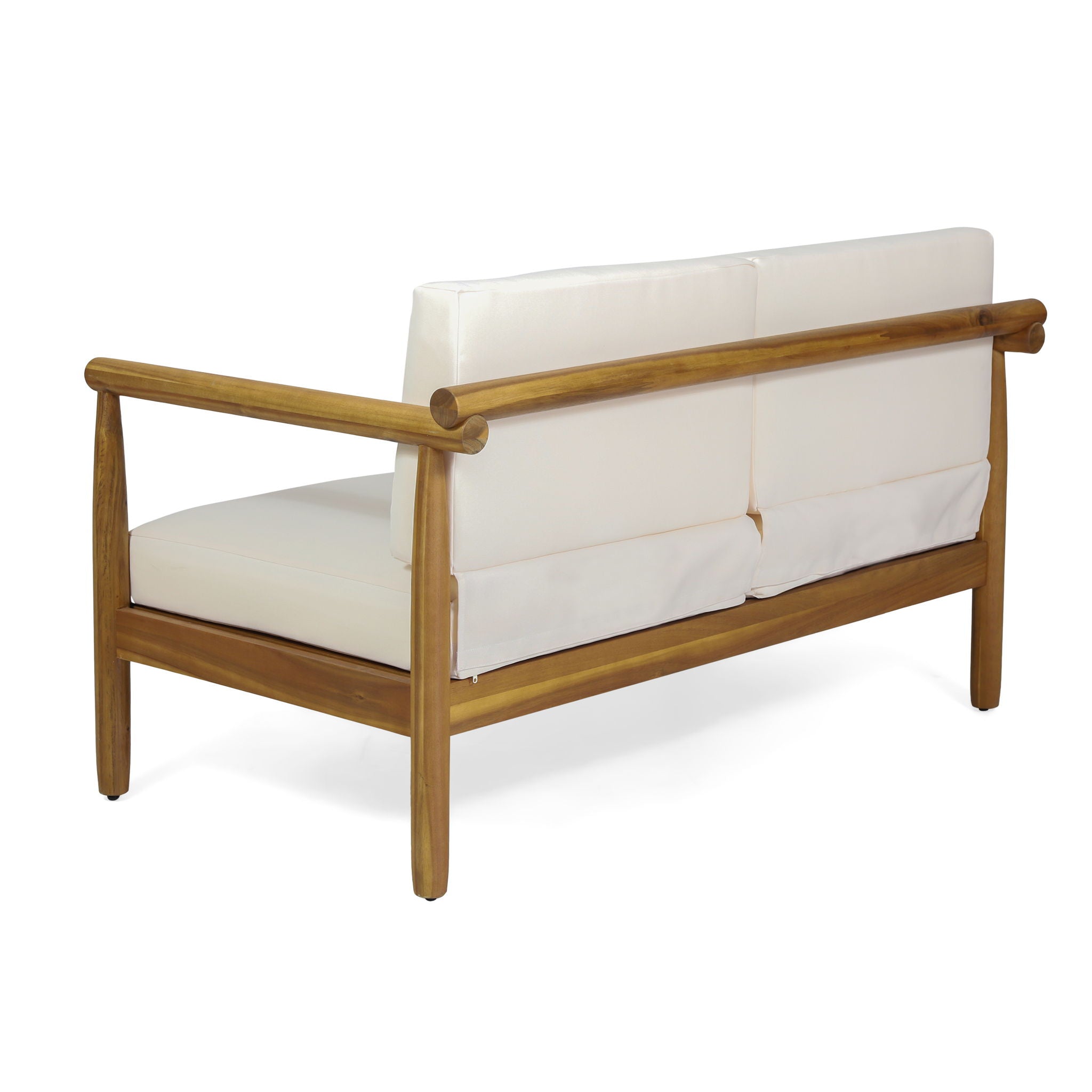 Outdoor Seating Set With Coffee Table And Loveseat - Teak