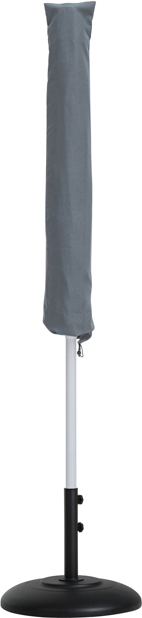 Amalfi - Patio Umbrella - Black Base / White Pole