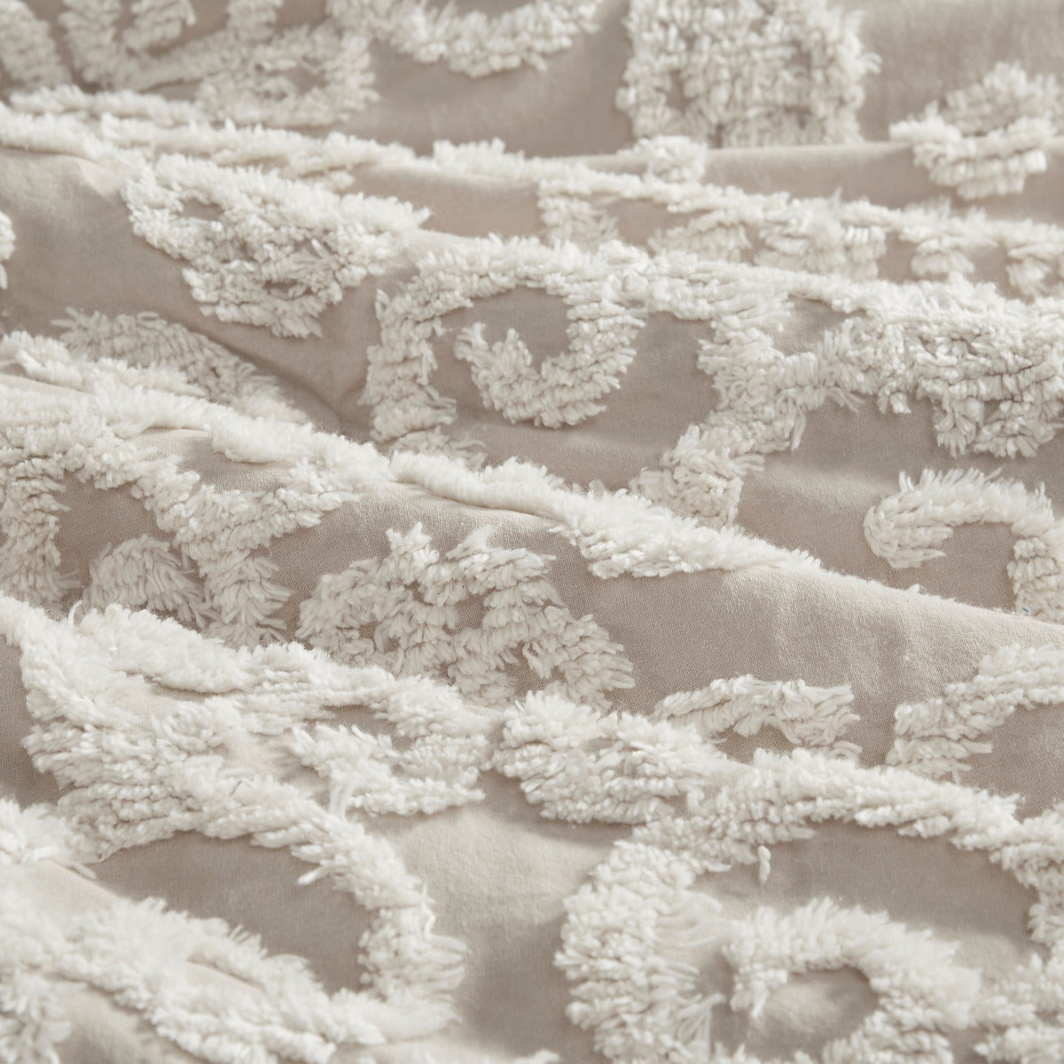 Cotton Comforter Mini Set Taupe King