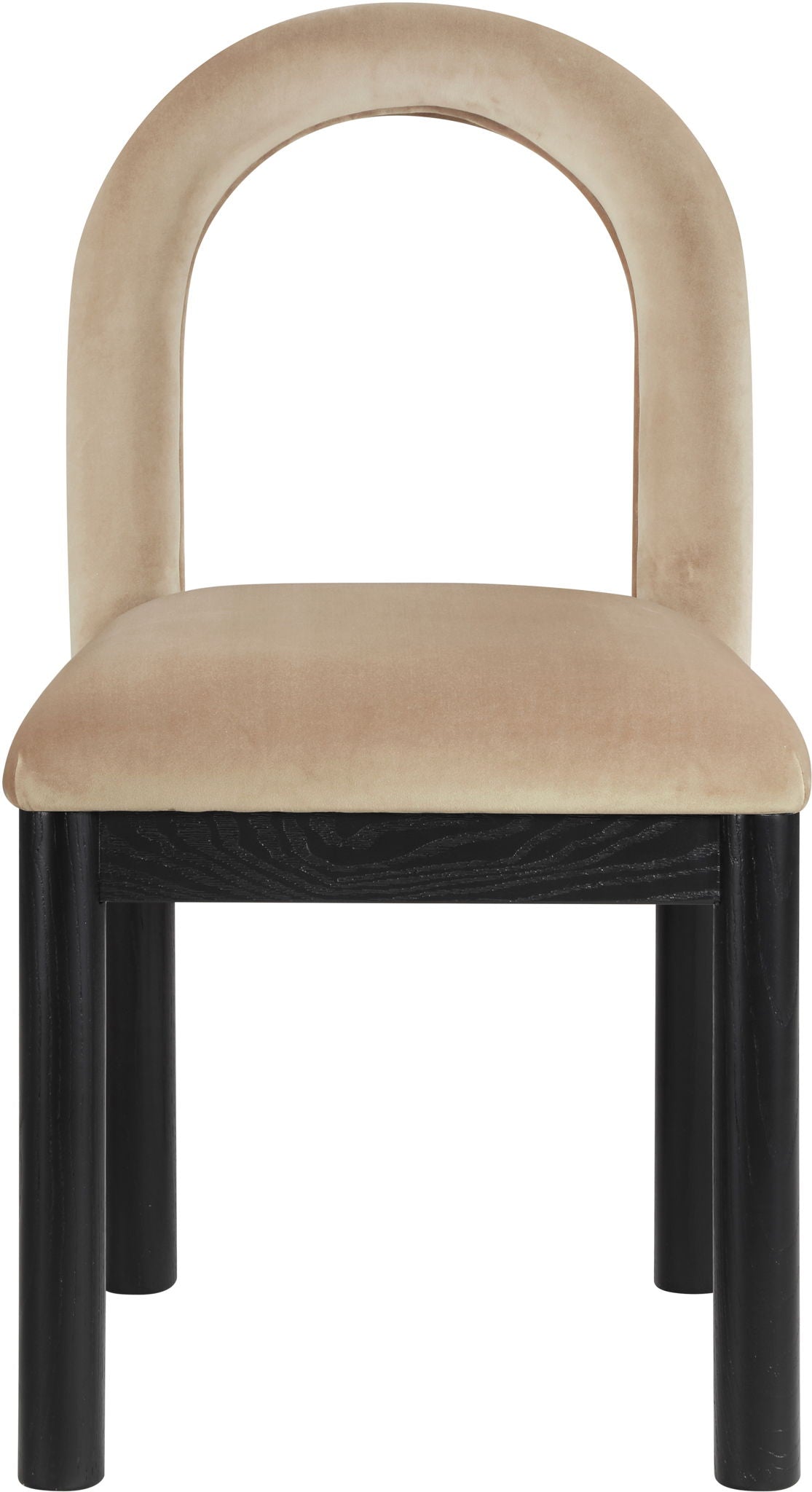 Conrad - Velvet Dining Chair With Black Legs