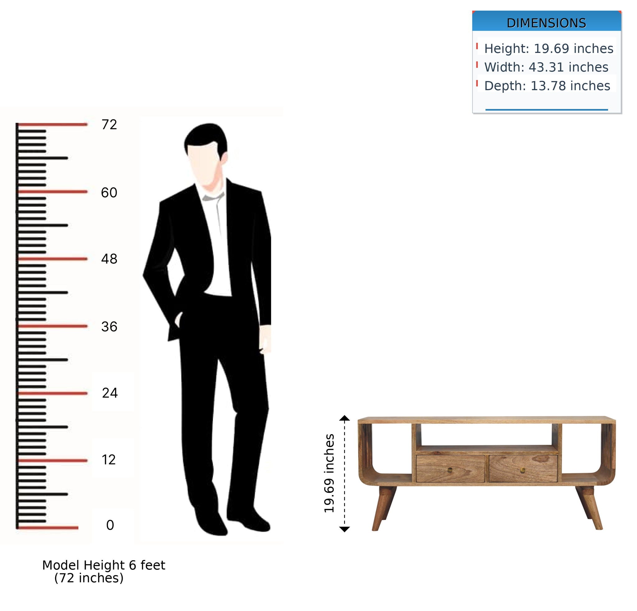 Soba - Multi Media Unit - Brown