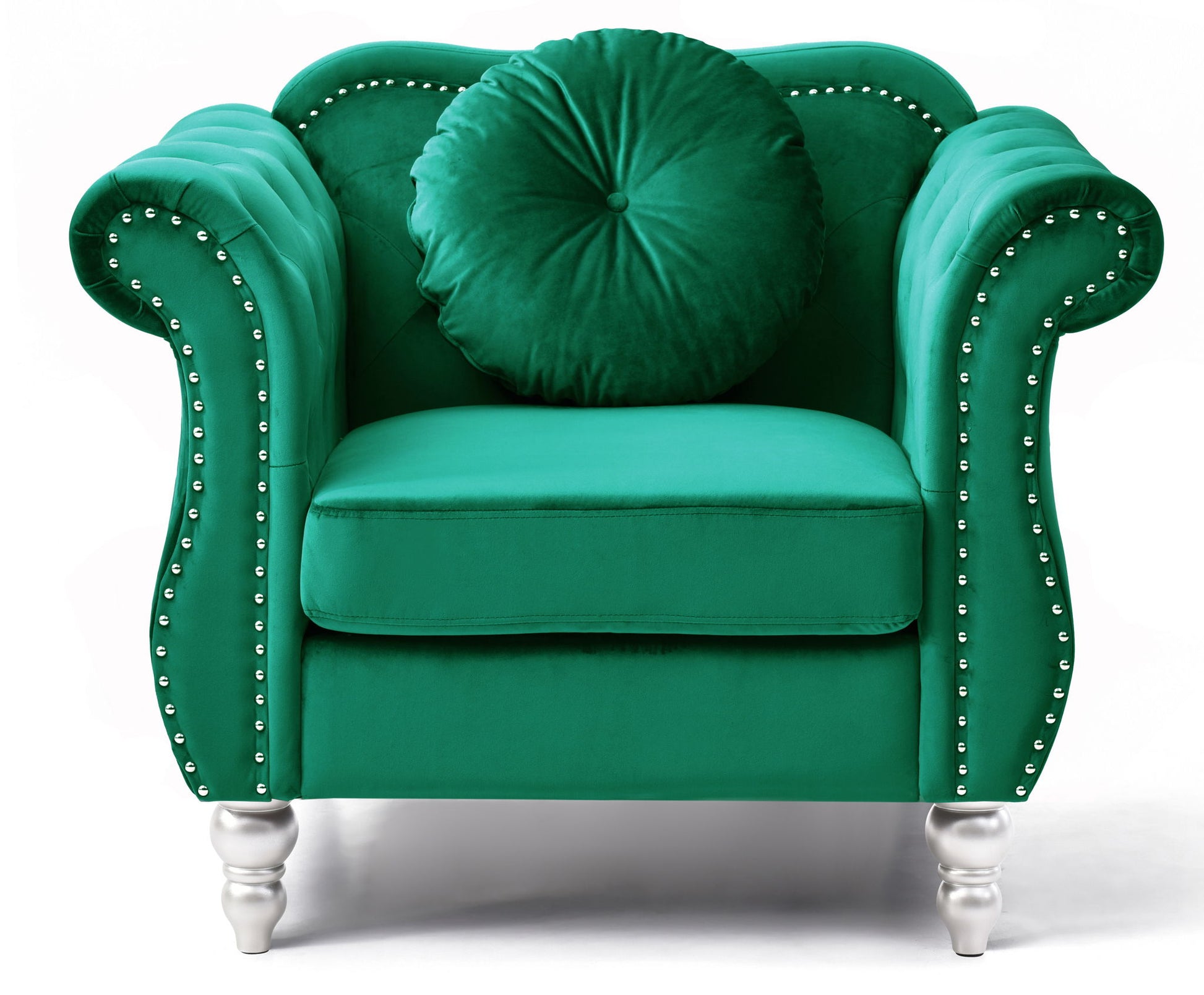 Chic Transitional Flared Arm Chair - Best Buy Furniture