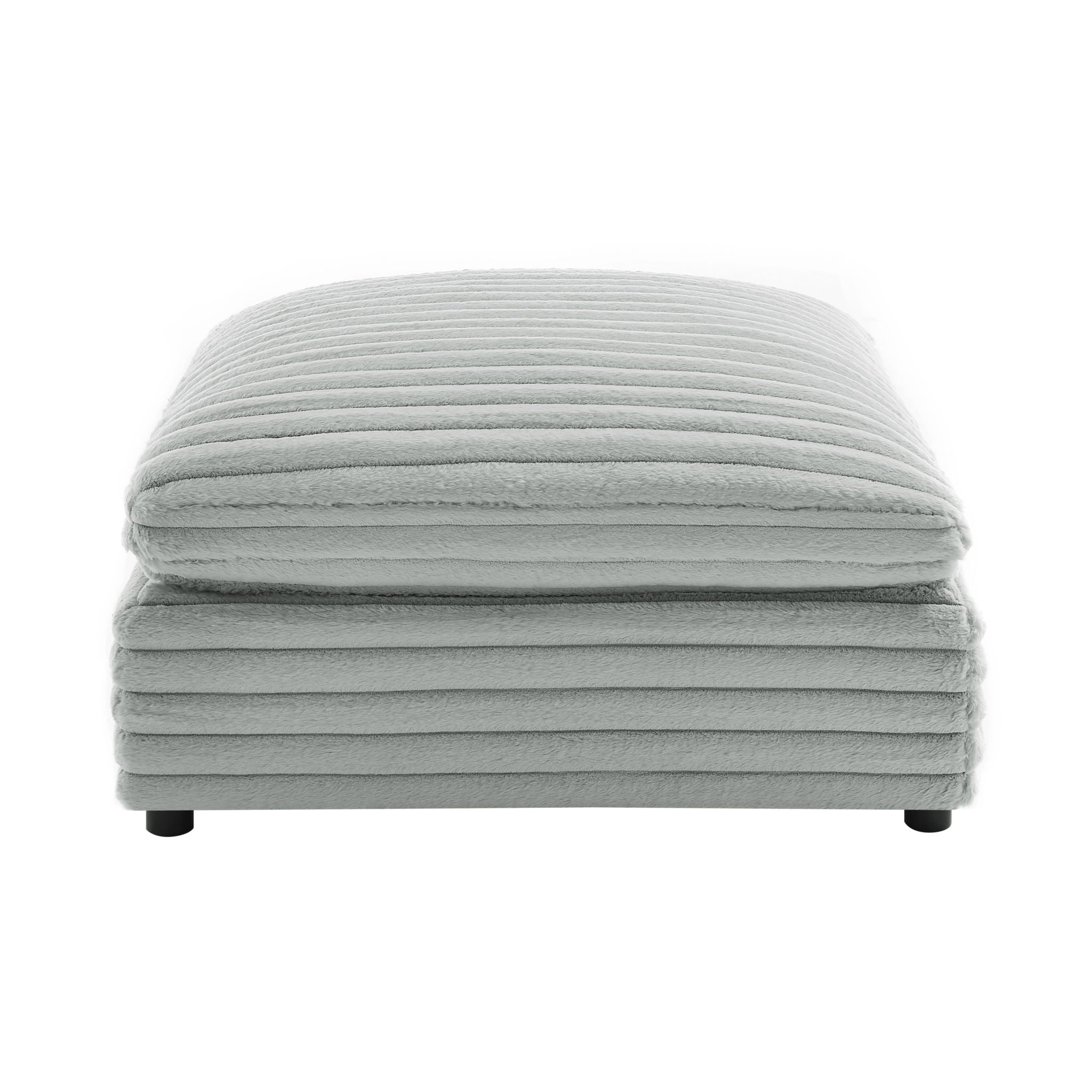 Jenny - Square Ottoman - Gray