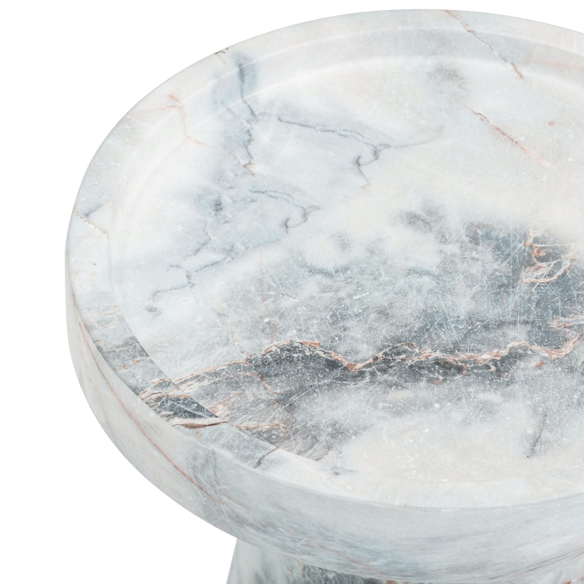 Zara - Indoor / Outdoor Side Table - Blue / White