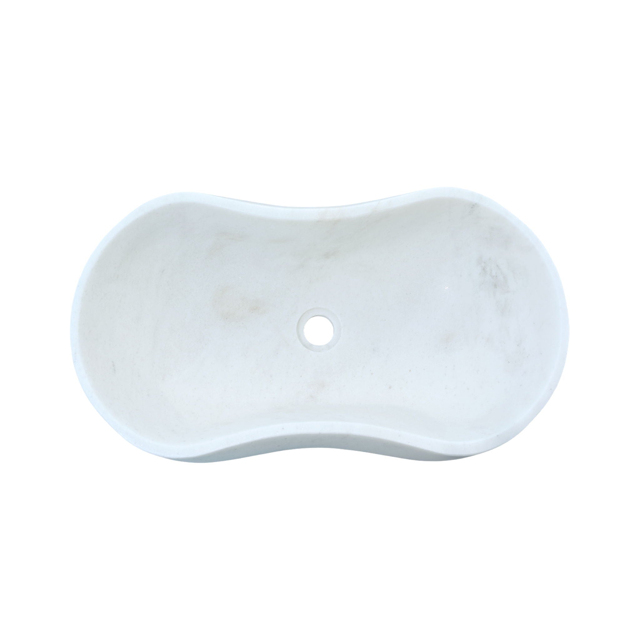 Bathroom Vessel Sink With Wavy Design