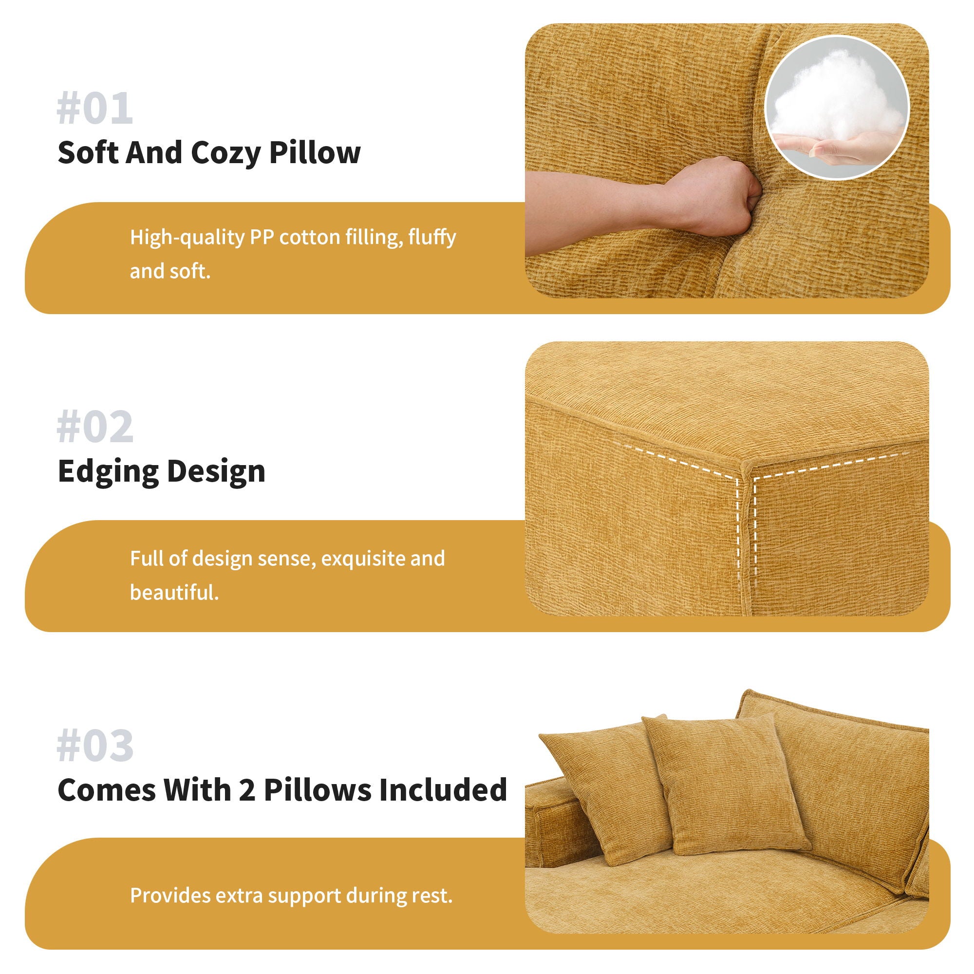Free Combination Minimalist Style Modular Sectional, Wrinkle Resistant Couch Set L Shaped Compressed Sofa For Living Room