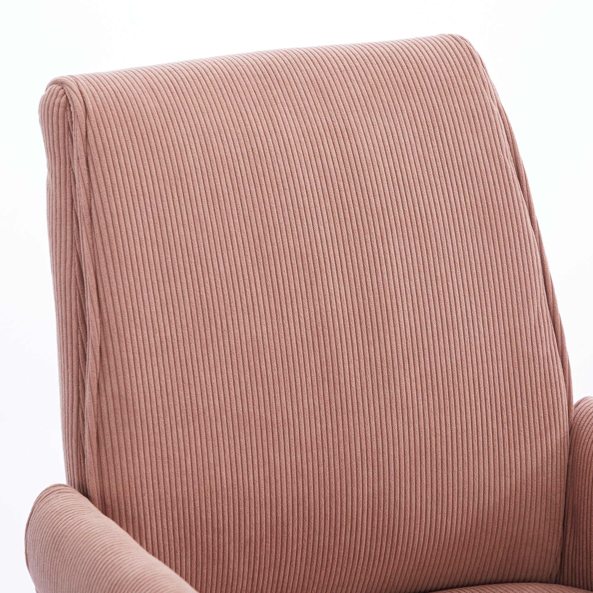 Ergonomic Mid-Back Office Chair With Striped Velvet Fabric