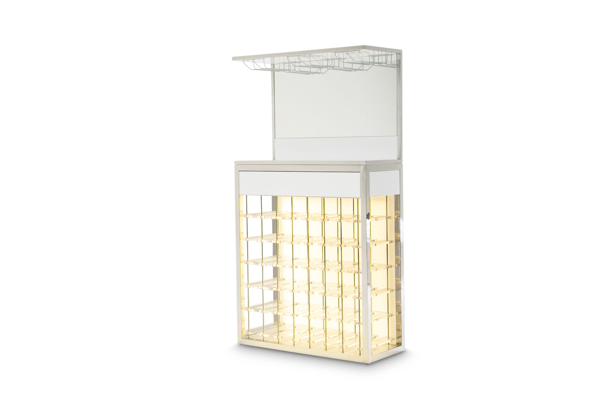 State St. - Wall Bar - Glossy White