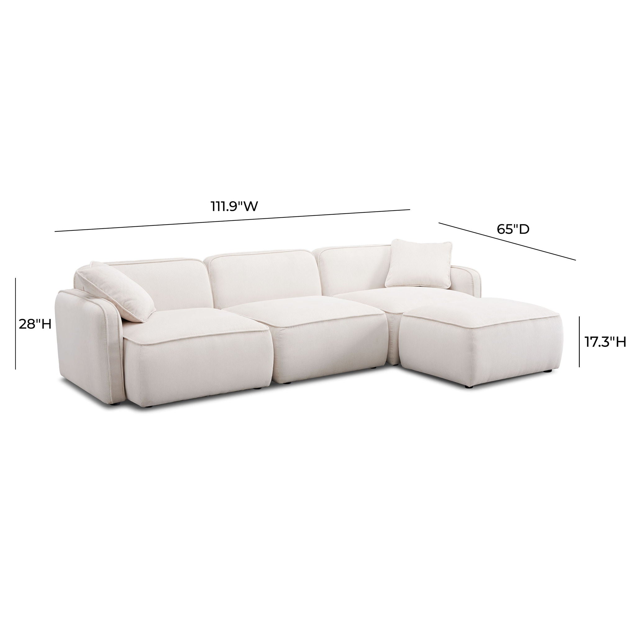 Travie - 4-Piece Modular Sectional