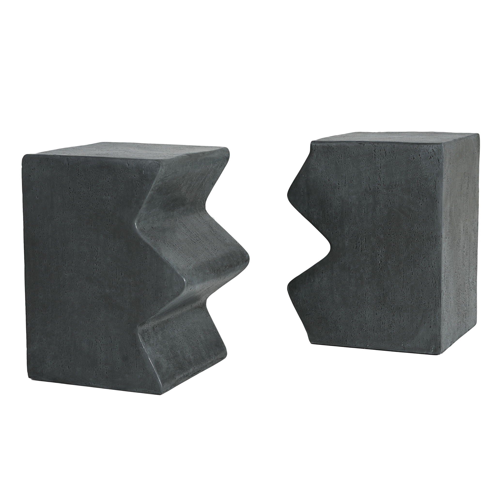 Rectangular Outdoor Indoor Accent Side Table (Set of 2)