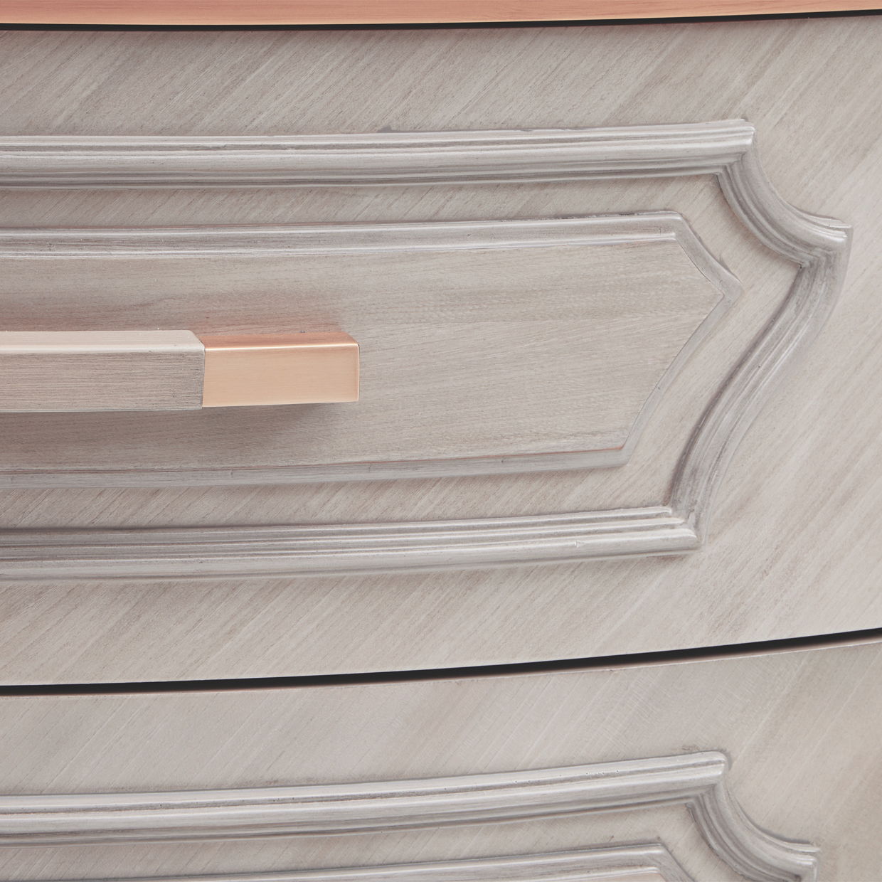 St. Charles - Display Cabinet - Dove Gray