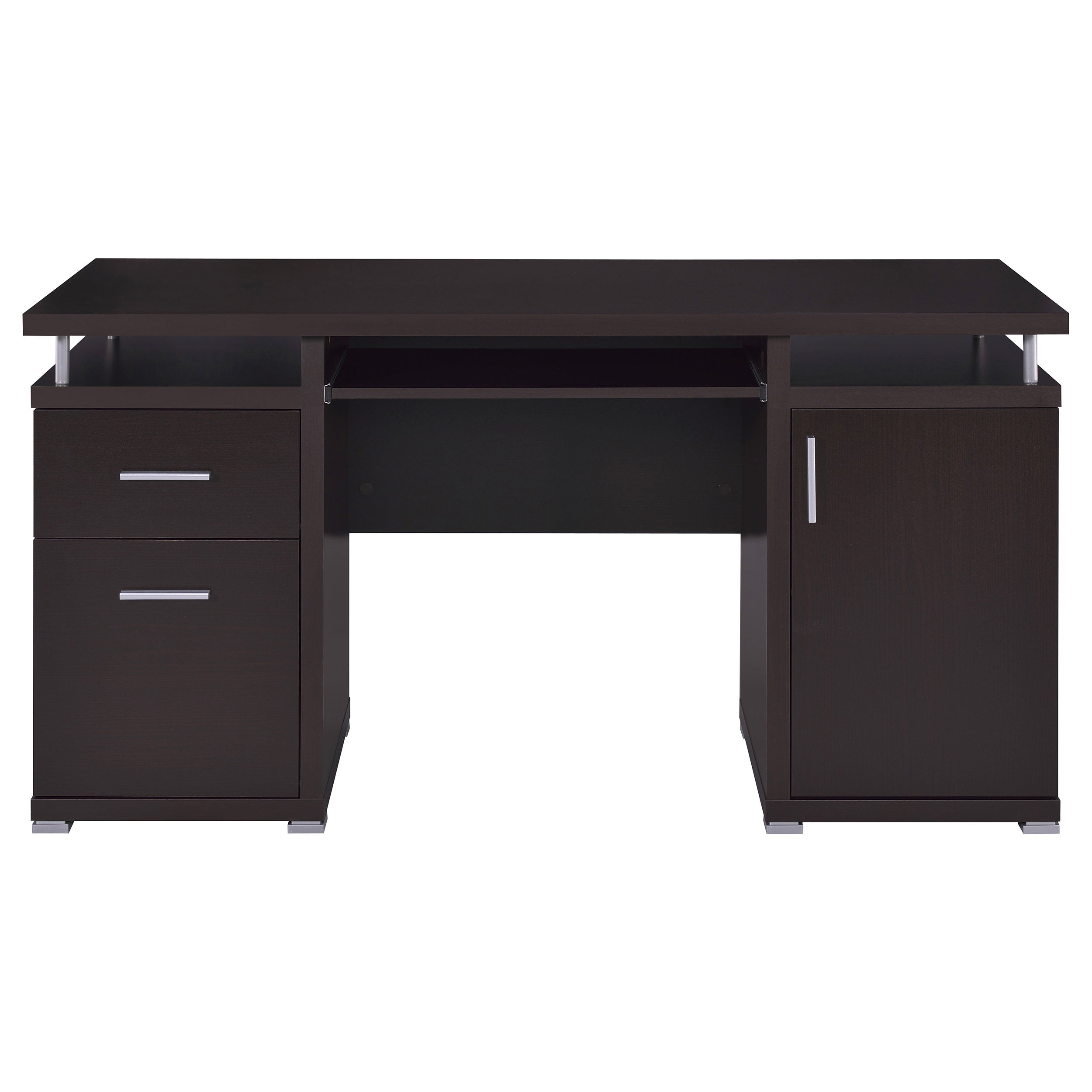 Tracy 55-inch 2-drawer Office Computer Desk Cappuccino-CoasterEveryday