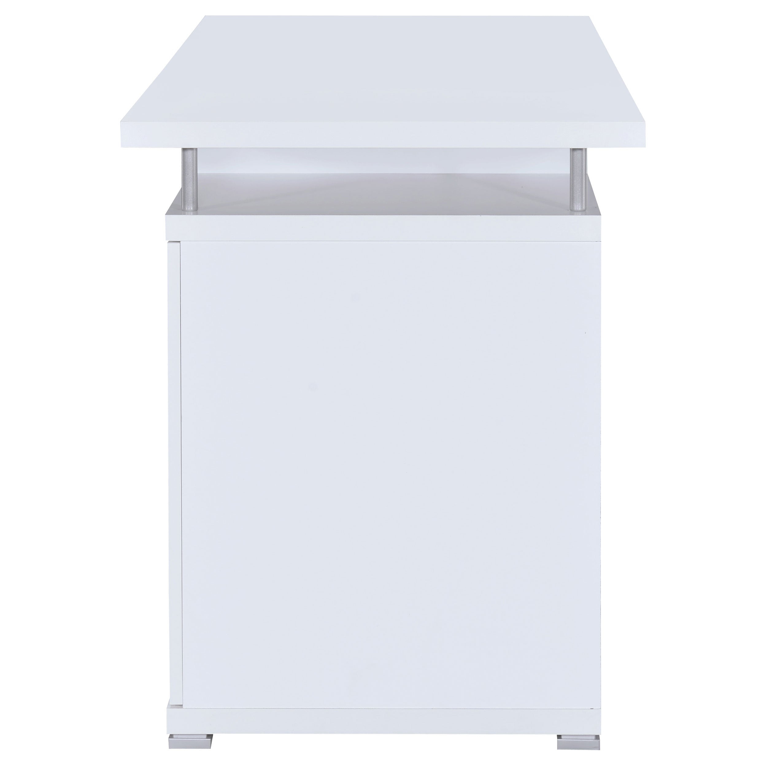 Tracy 55-inch 2-drawer Office Computer Desk White-CoasterEveryday
