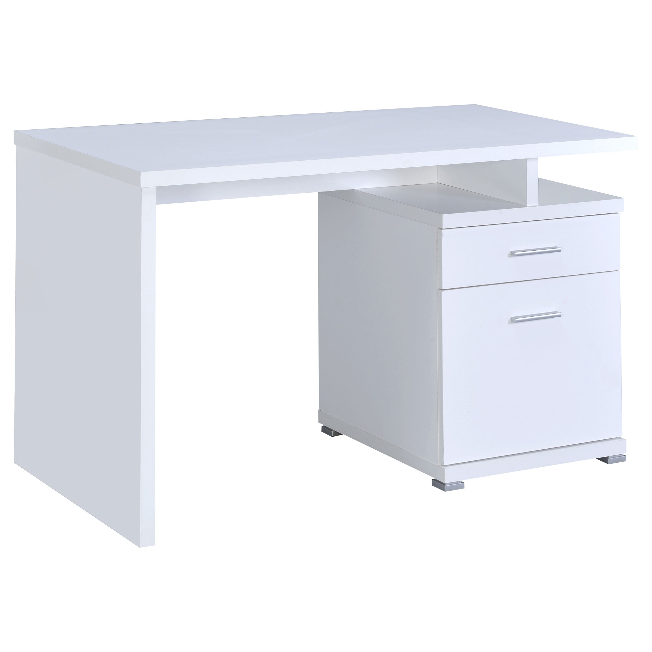 Irving 47-inch 2-drawer Office Computer Desk White-CoasterEveryday