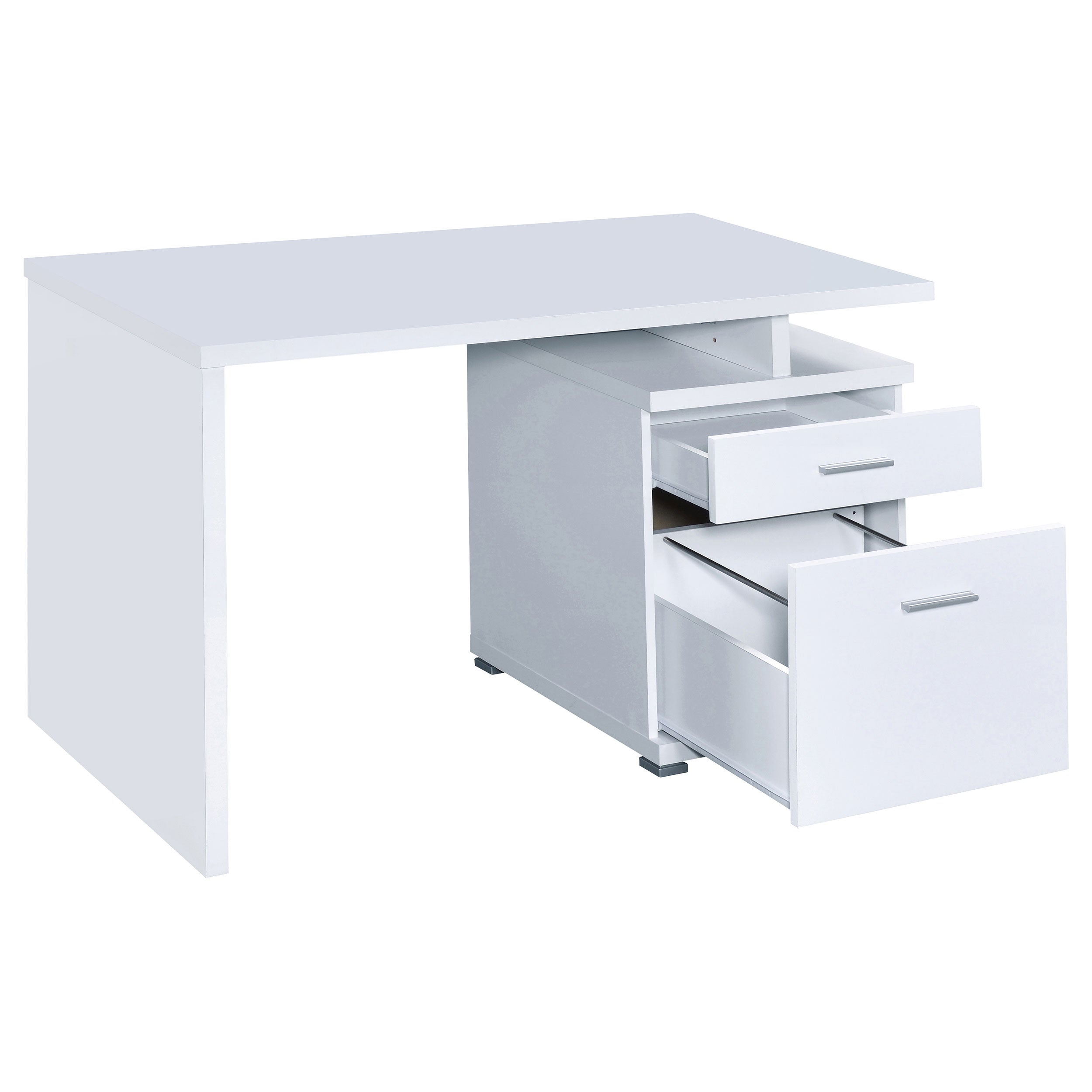 Irving 47-inch 2-drawer Office Computer Desk White-CoasterEveryday