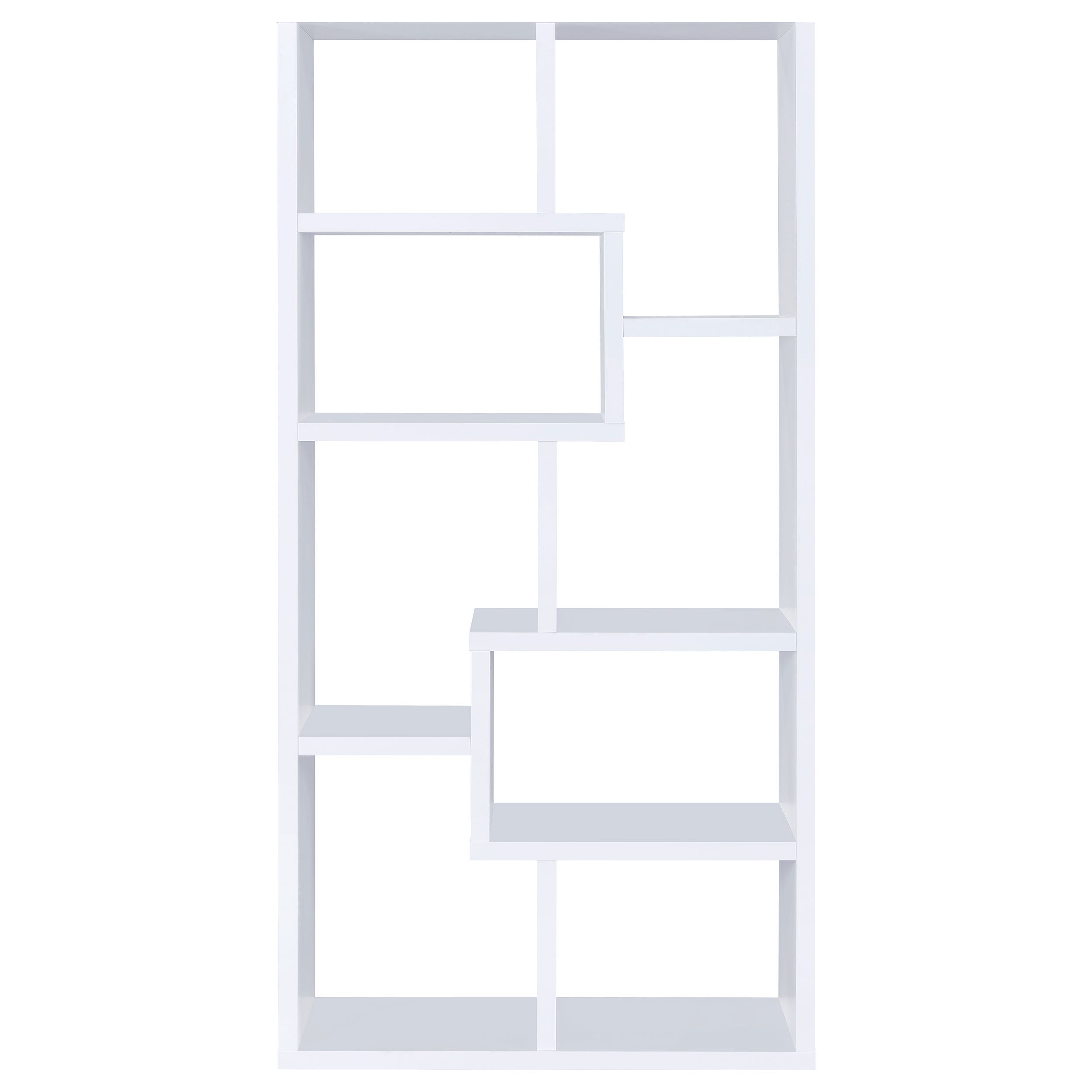 Theo 71-inch 6-shelf Bookshelf White-CoasterEveryday
